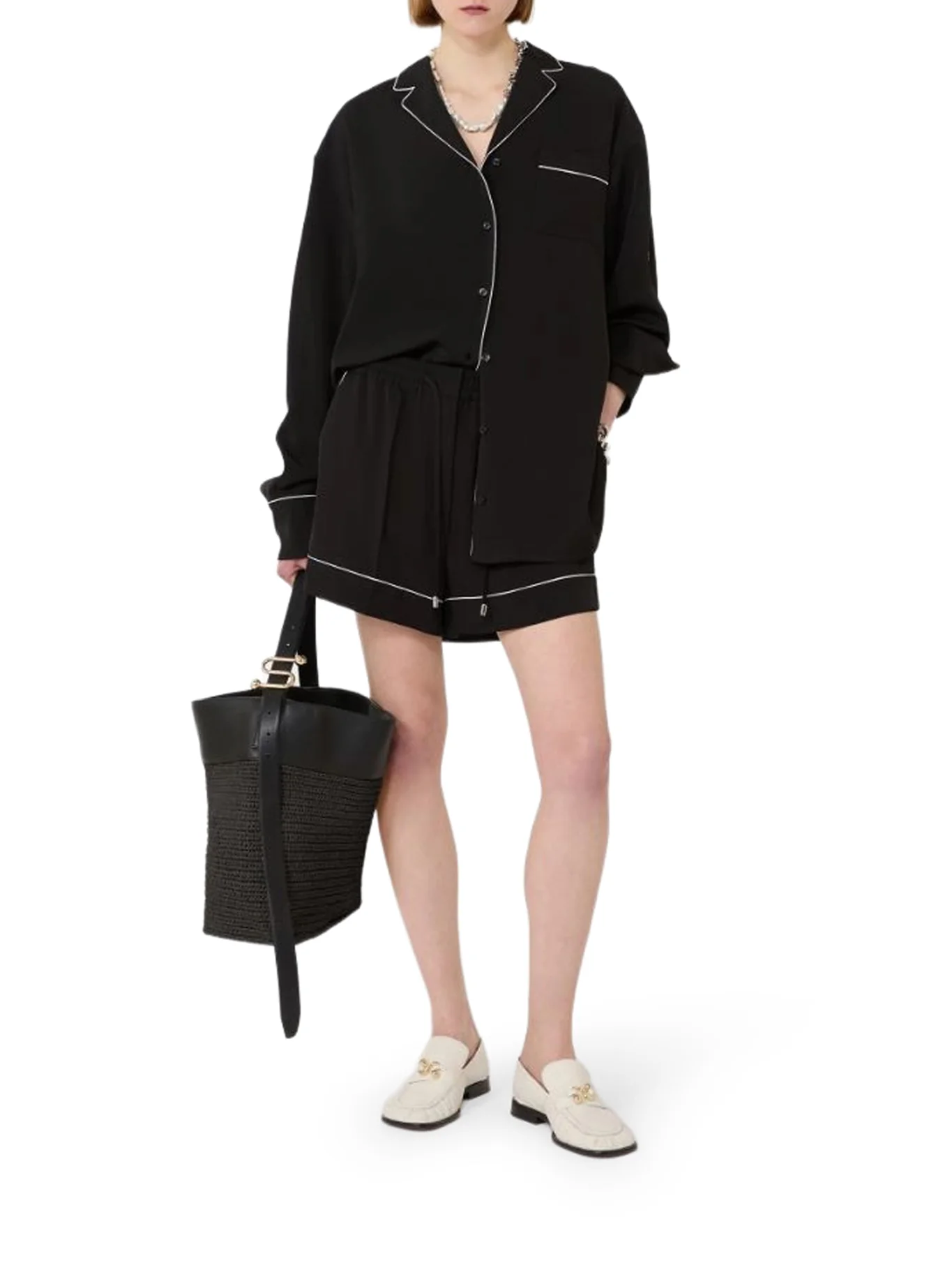SATIN JOGGER SHORTS - Image 2