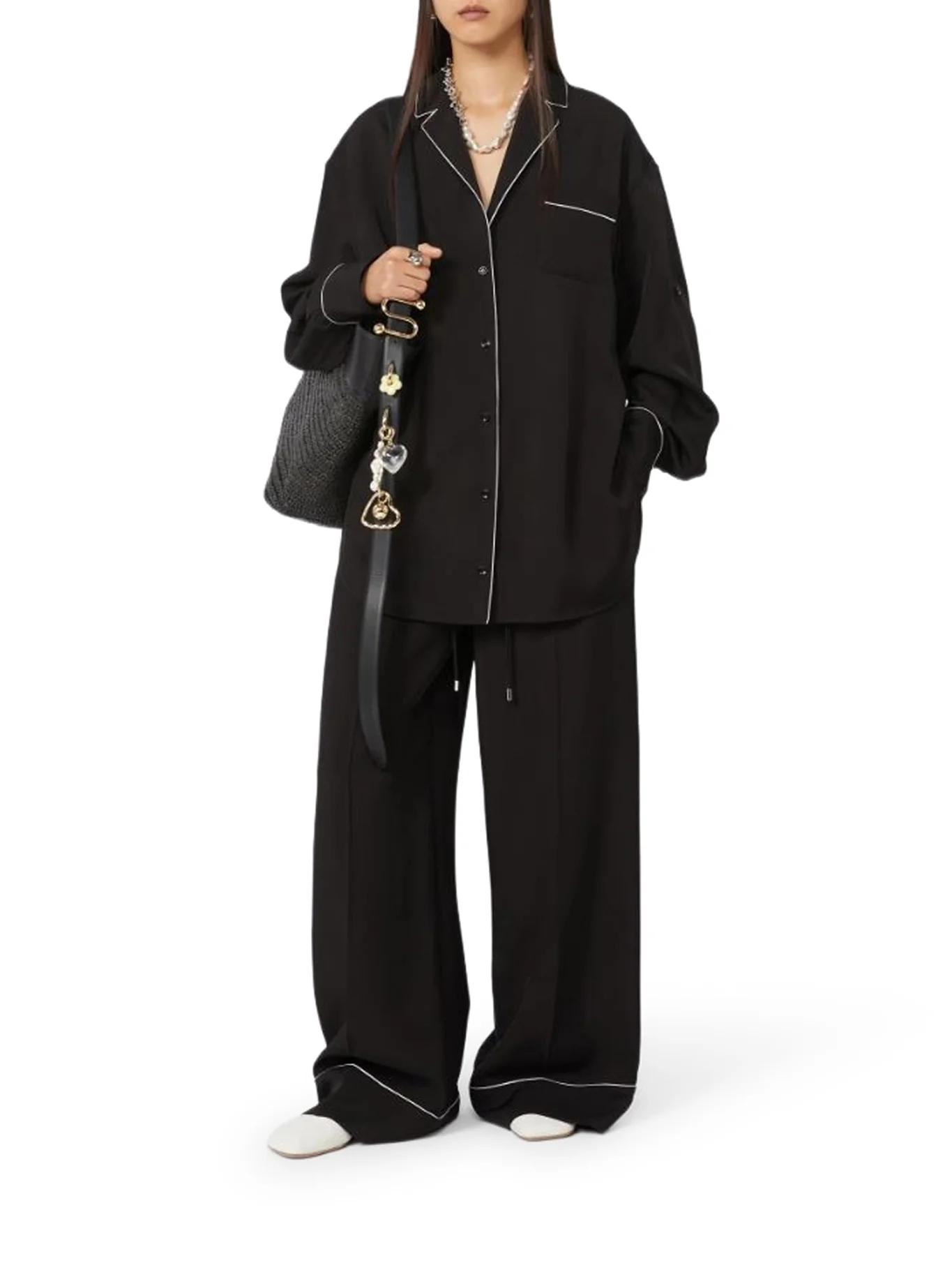 SATIN RIVET JOGGER PANTS - Image 2