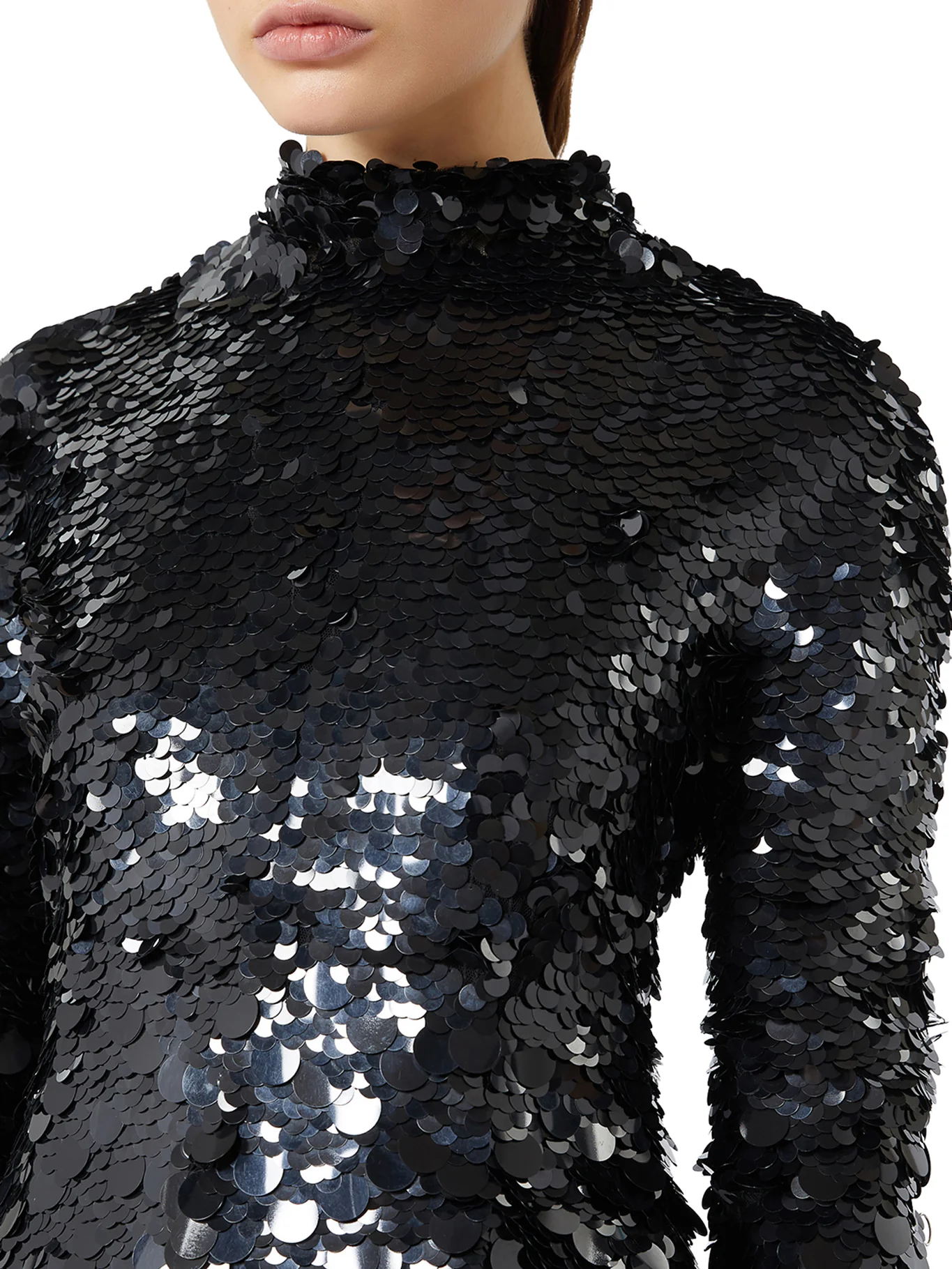 SHORT DRESS WITH SEQUINS - Image 4