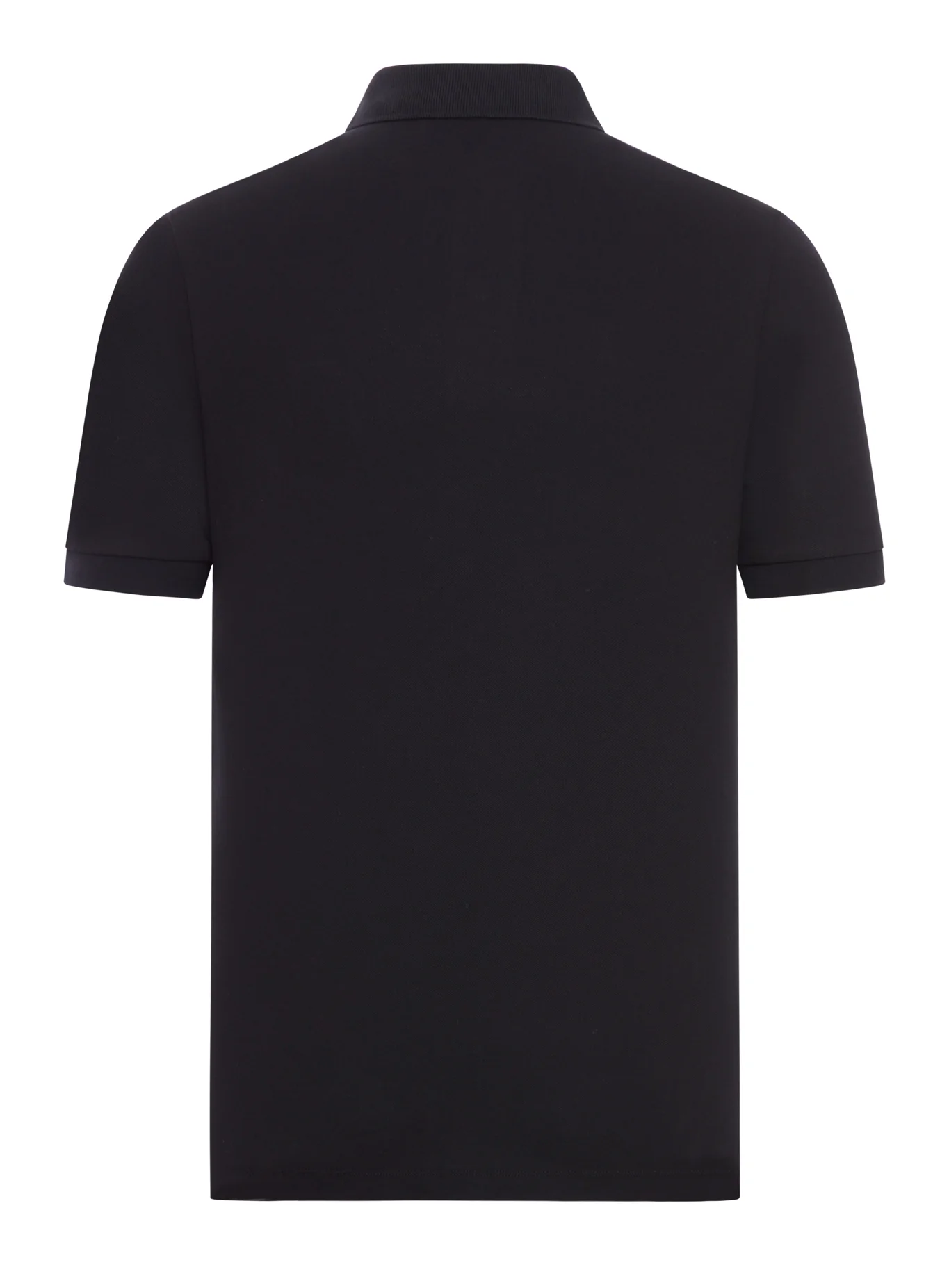 COTTON POLO WITH LOGO PATCH - Image 2
