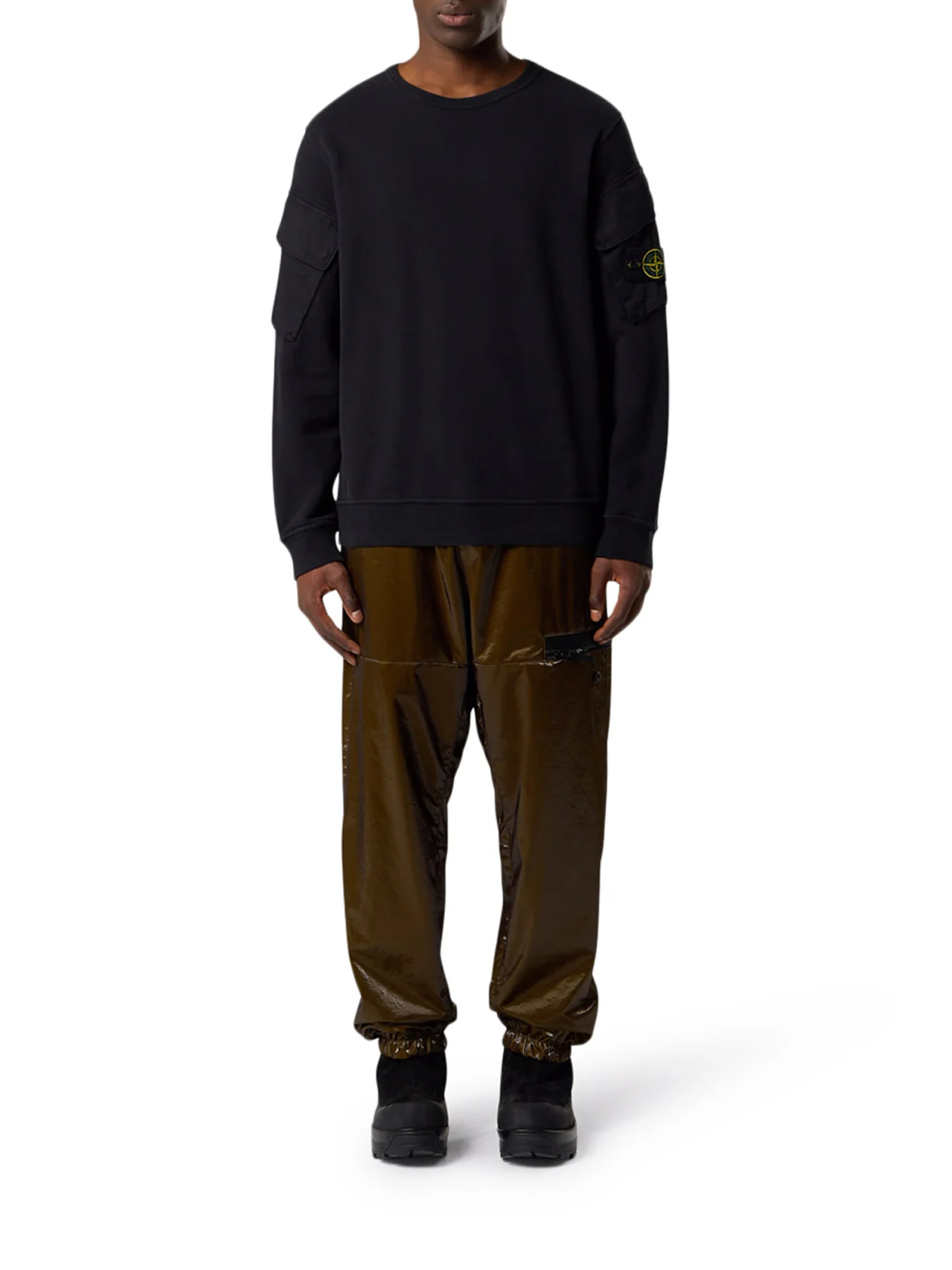 COTTON SWEATSHIRT WITH POCKETS ON THE SLEEVES - Image 2