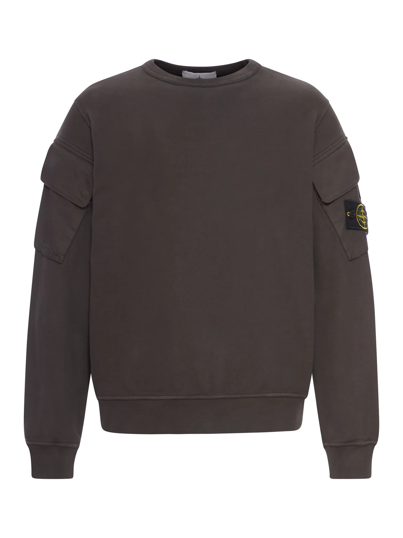 COTTON SWEATSHIRT WITH POCKETS ON THE SLEEVES