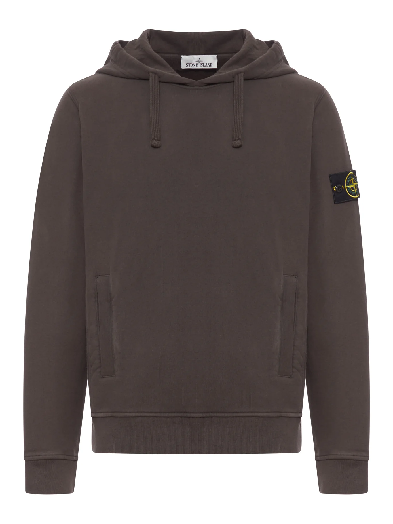 COTTON HOODIE WITH COMPASS LOGO