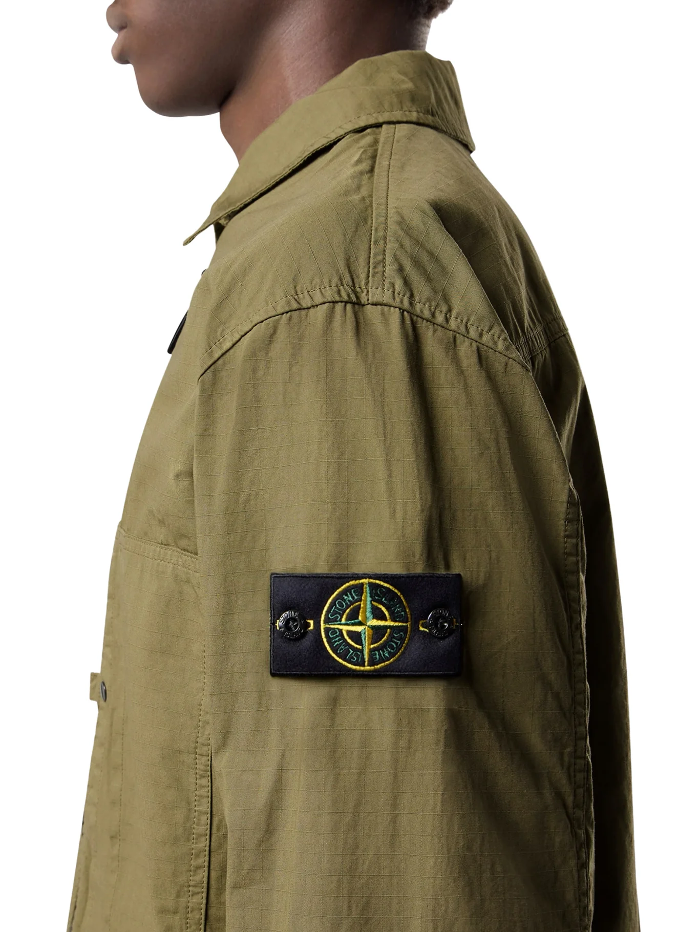 OVERSHIRT IN MERCERIZED ORGANIC COTTON RIPSTOP - Image 4