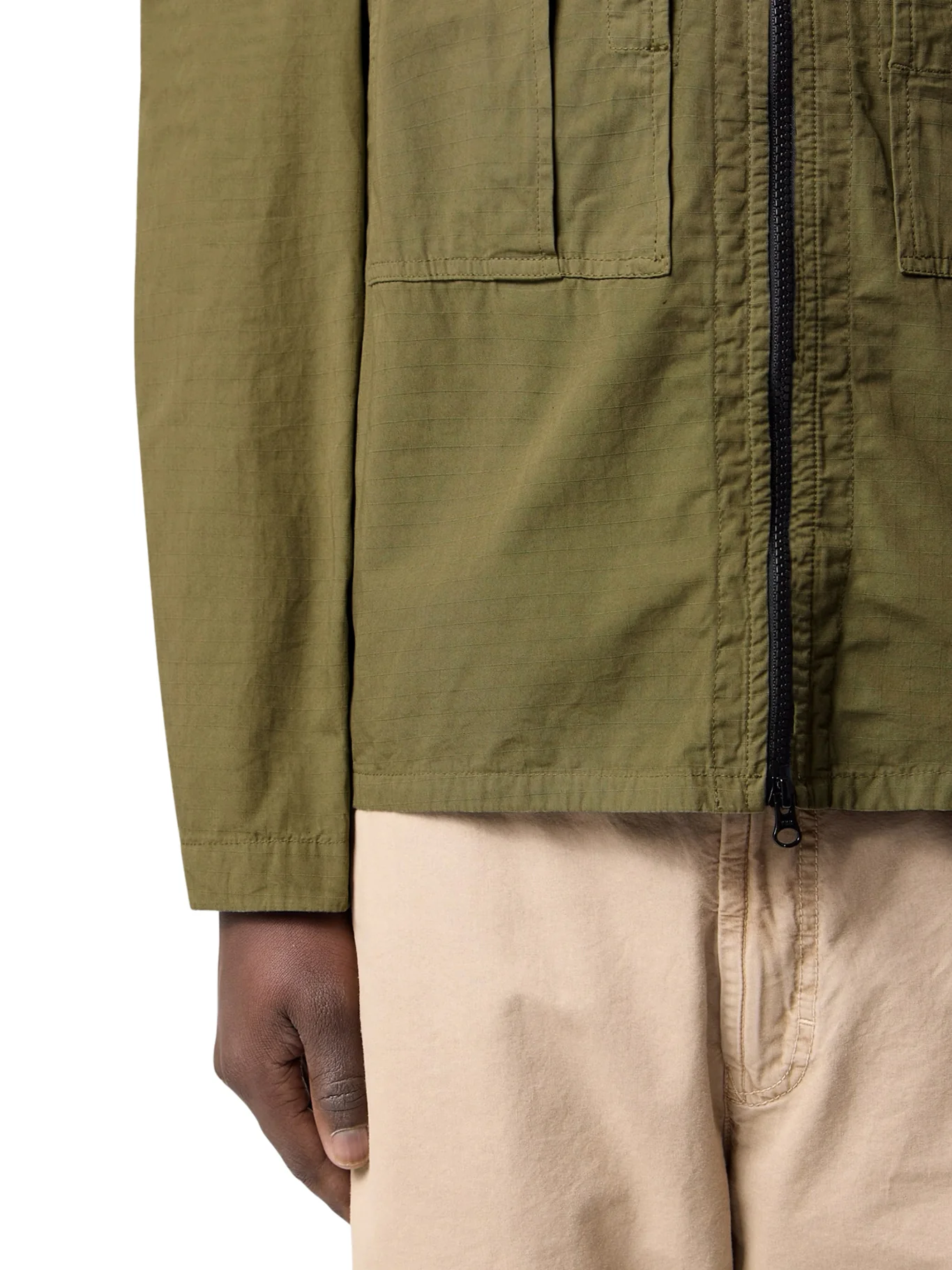 OVERSHIRT IN MERCERIZED ORGANIC COTTON RIPSTOP - Image 5