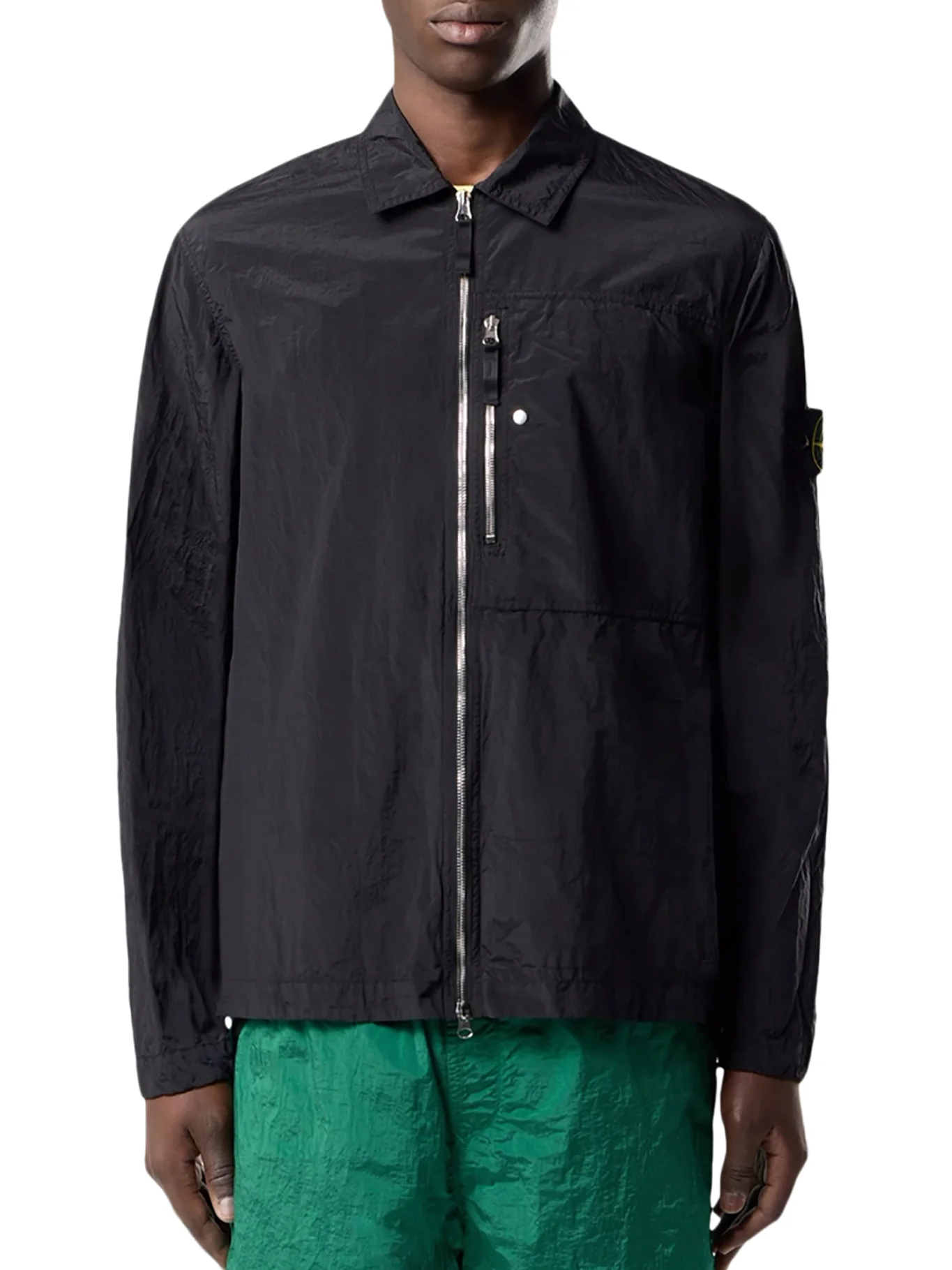 OVERSHIRT WITH ZIP AND BADGE ON THE SLEEVE - Image 3