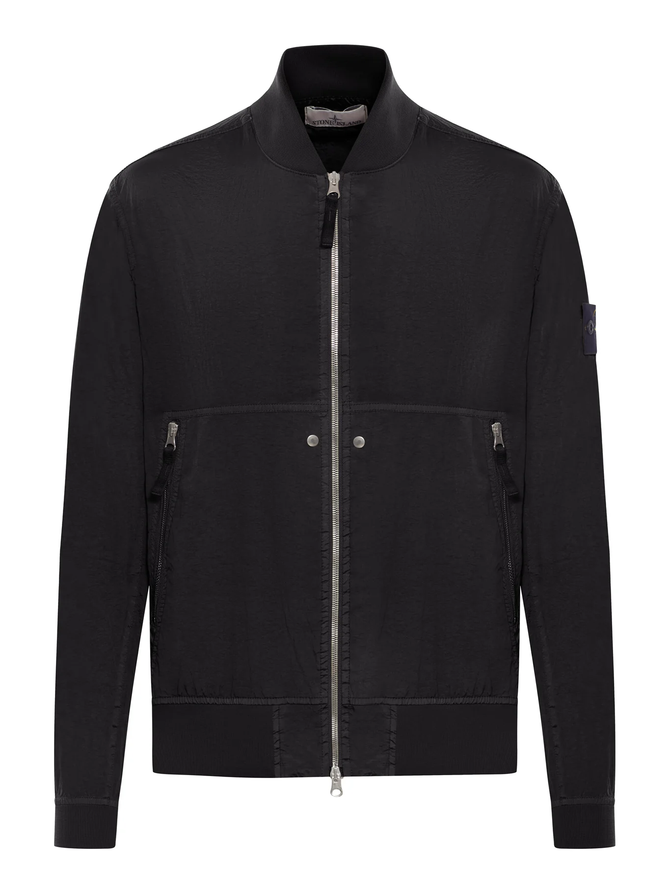 TECHNICAL FABRIC JACKET WITH COMPASS LOGO
