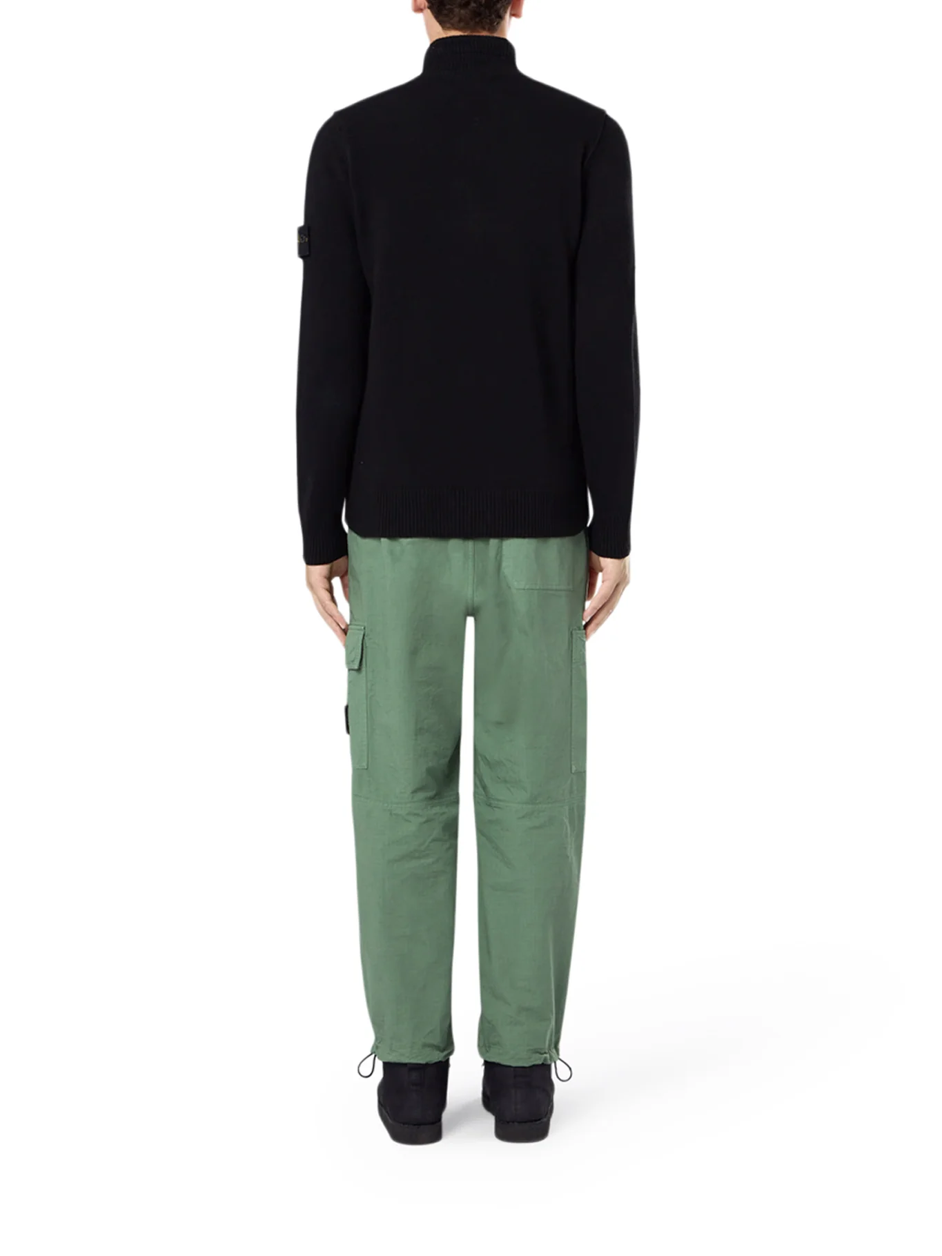 SWEATER WITH SHORT ZIP AND FELT DETAILS - Image 3