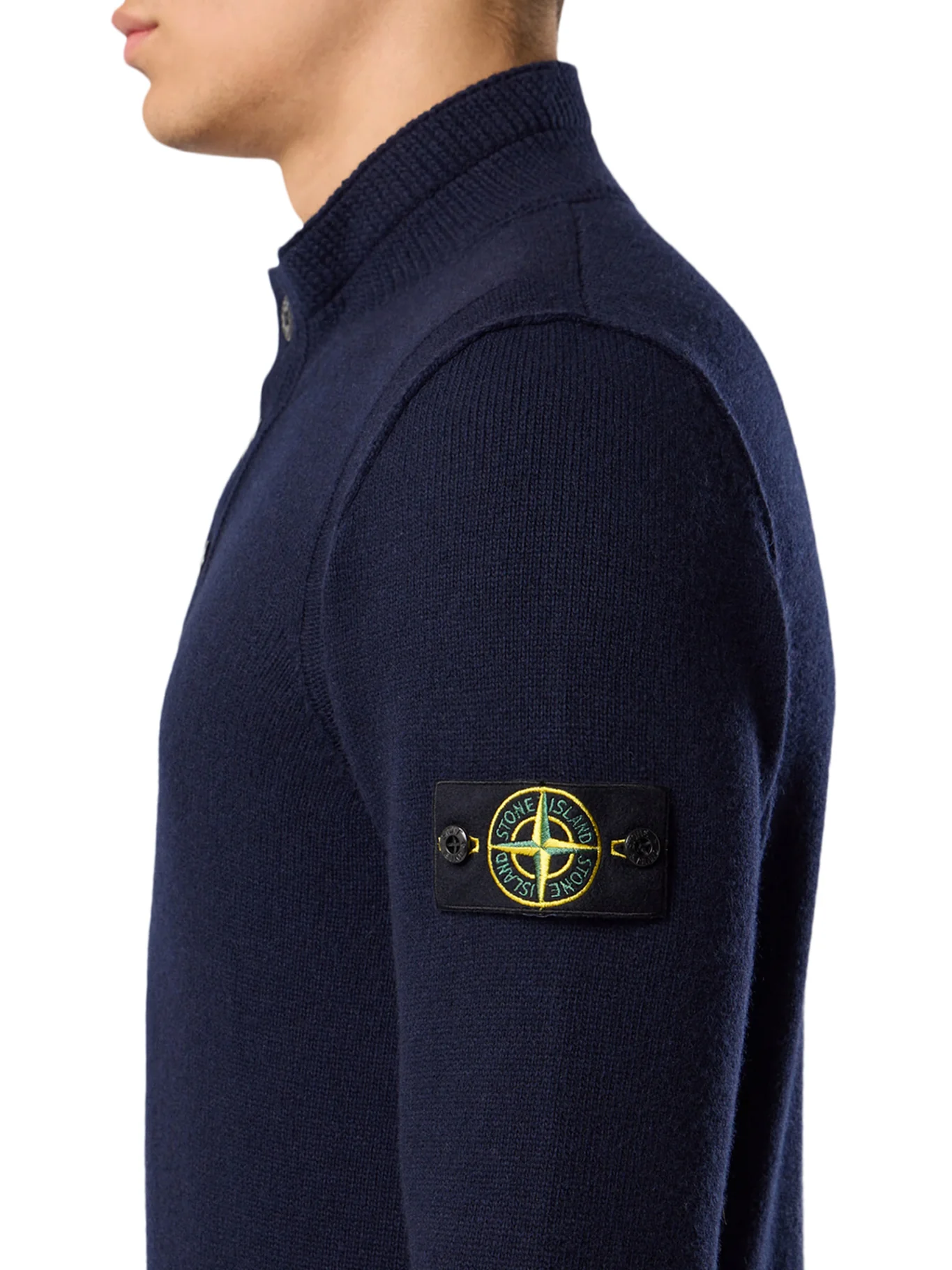 SWEATER WITH SHORT ZIP AND FELT DETAILS - Image 4