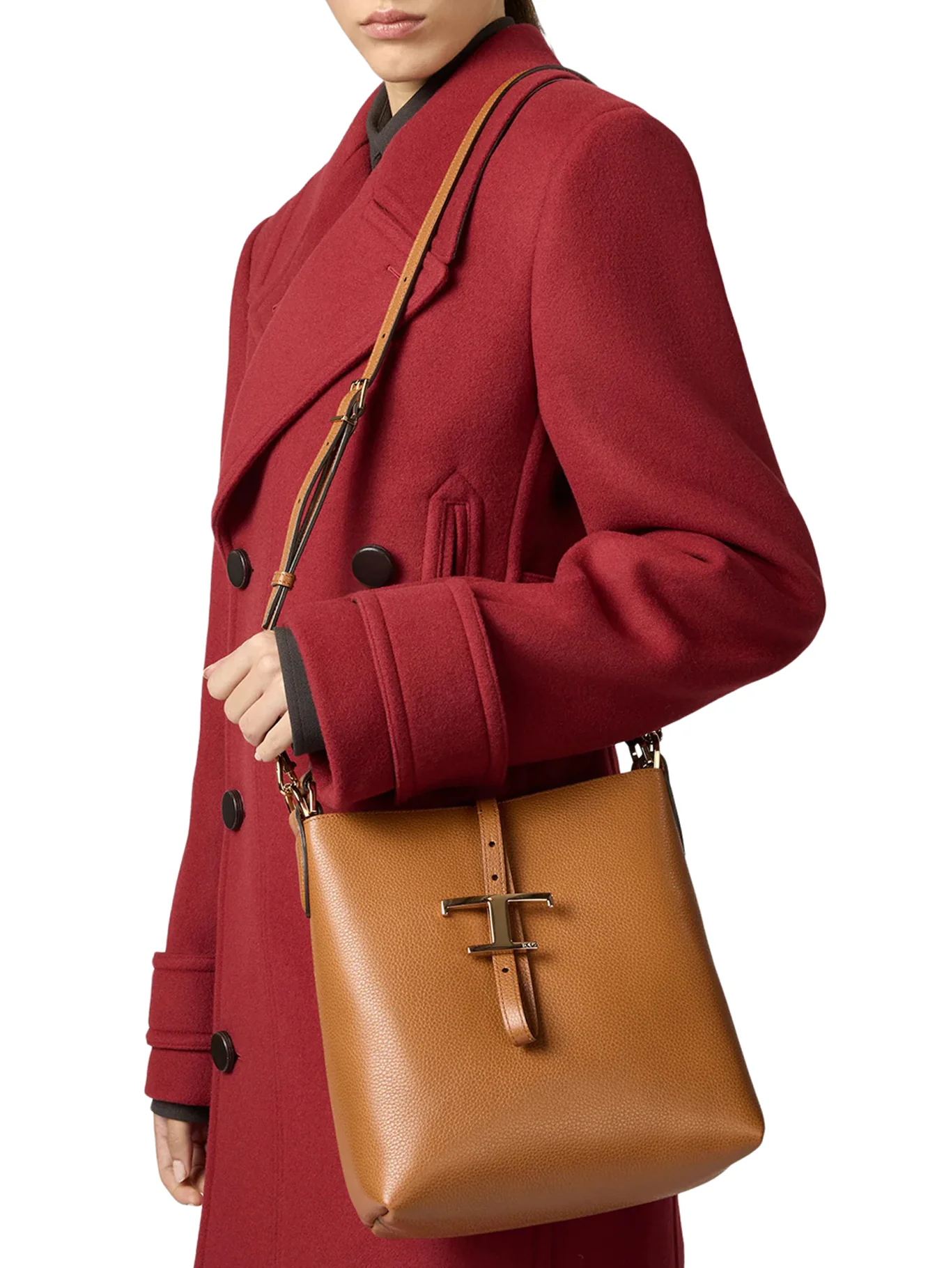 BUCKET BAG T TIMELESS IN LEATHER MINI - Image 3