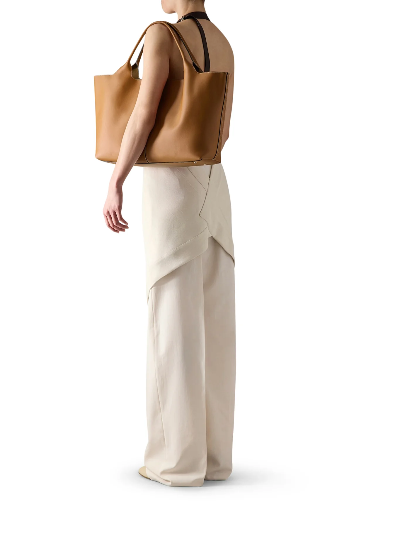 MEDIUM LEATHER SHOPPING BAG - Image 2