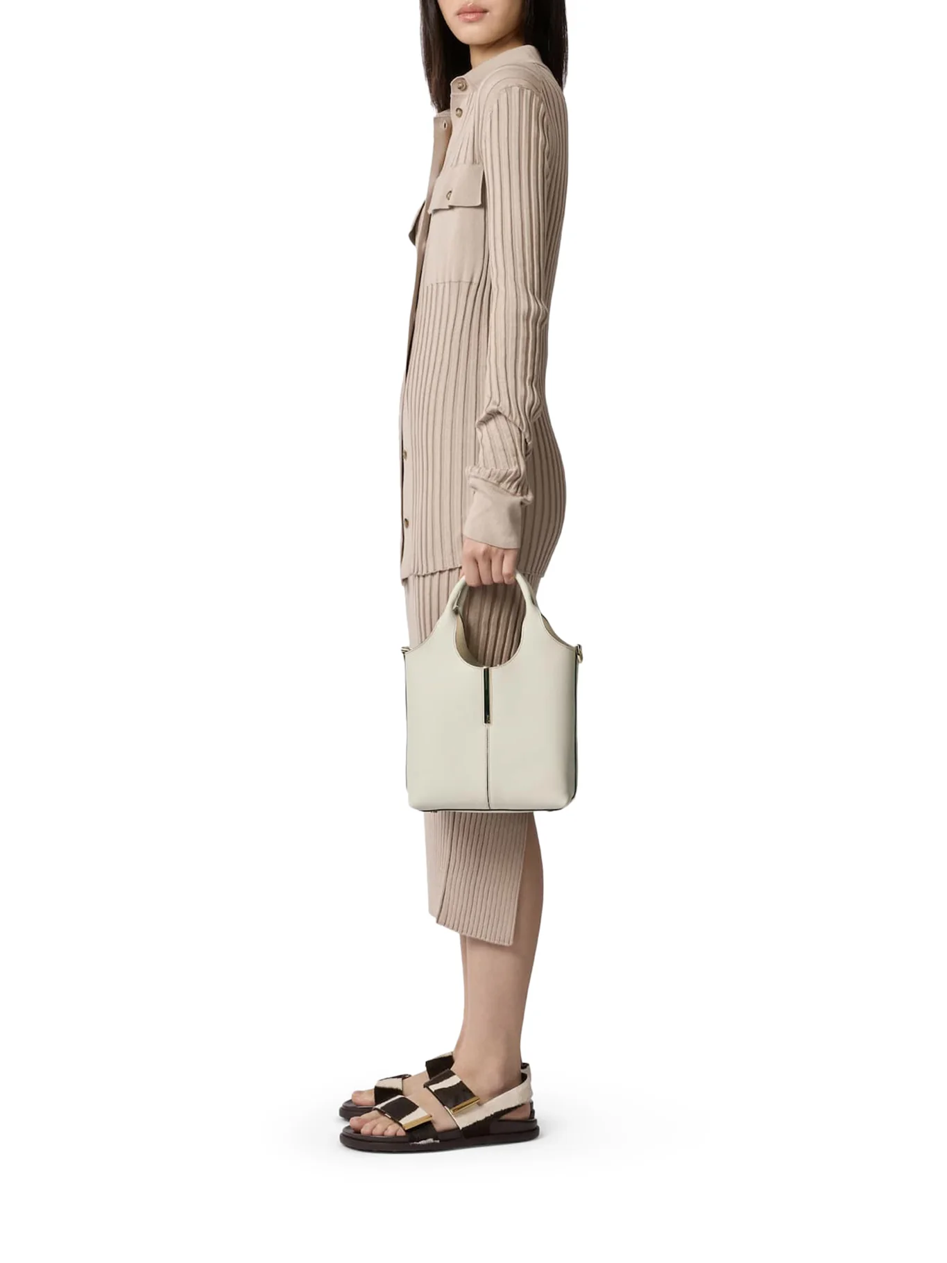 MINI LEATHER TOTE SHOPPING BAG - Image 2
