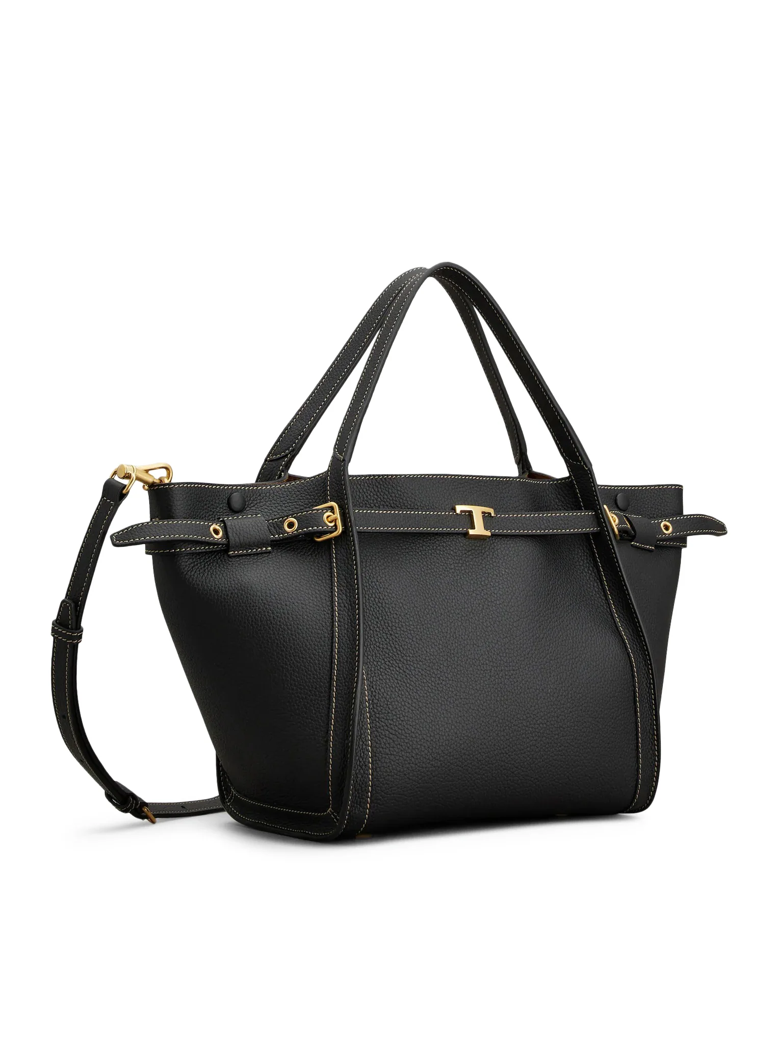 SMALL LEATHER SHOPPING BAG - Image 2