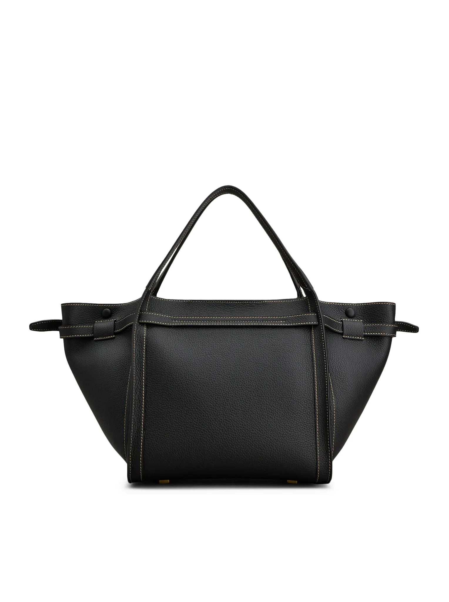 SMALL LEATHER SHOPPING BAG - Image 3