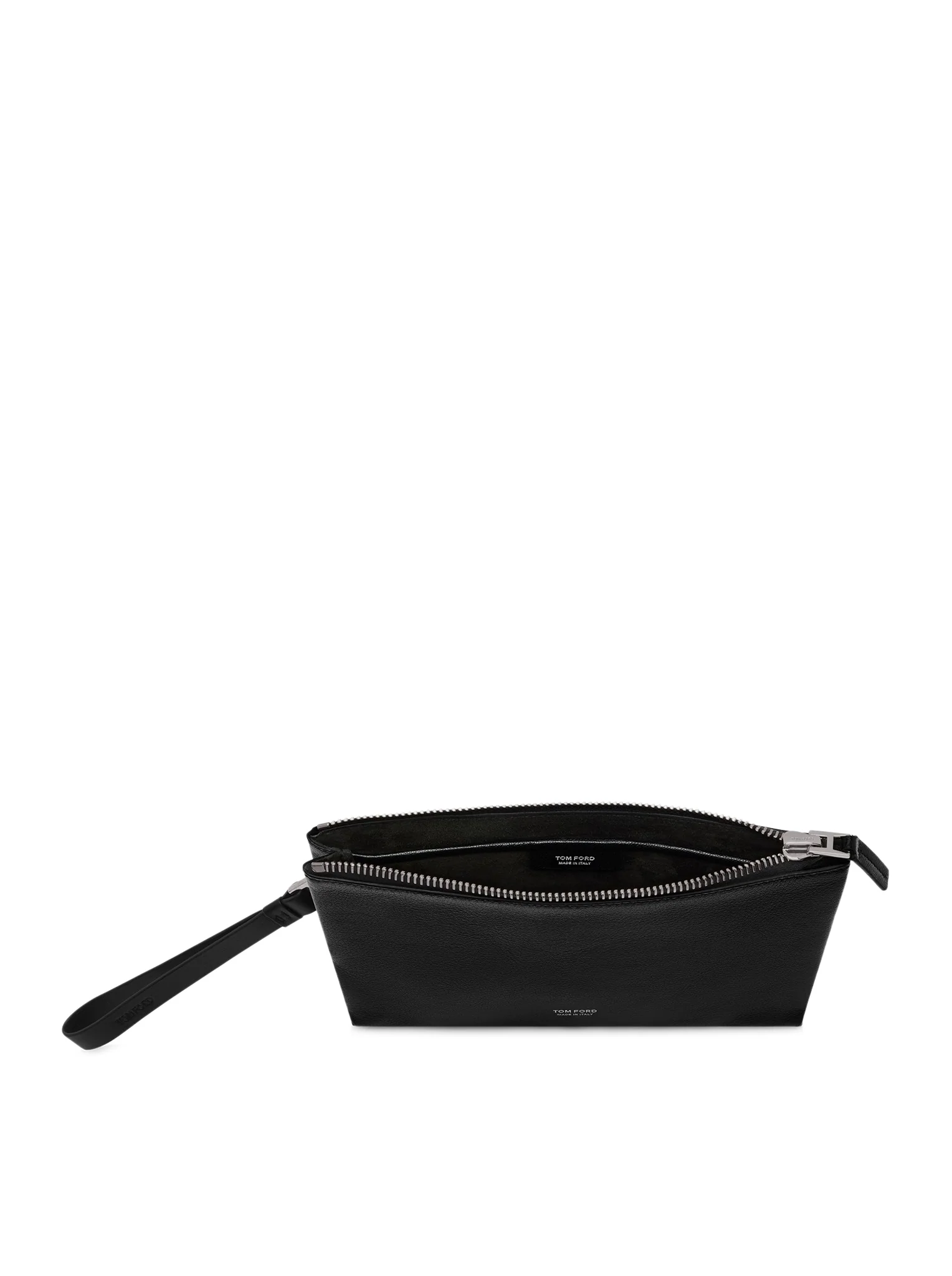 MINIMAL SLIM GRAIN LEATHER CLUTCH WITH WRIST STRAP - Image 4