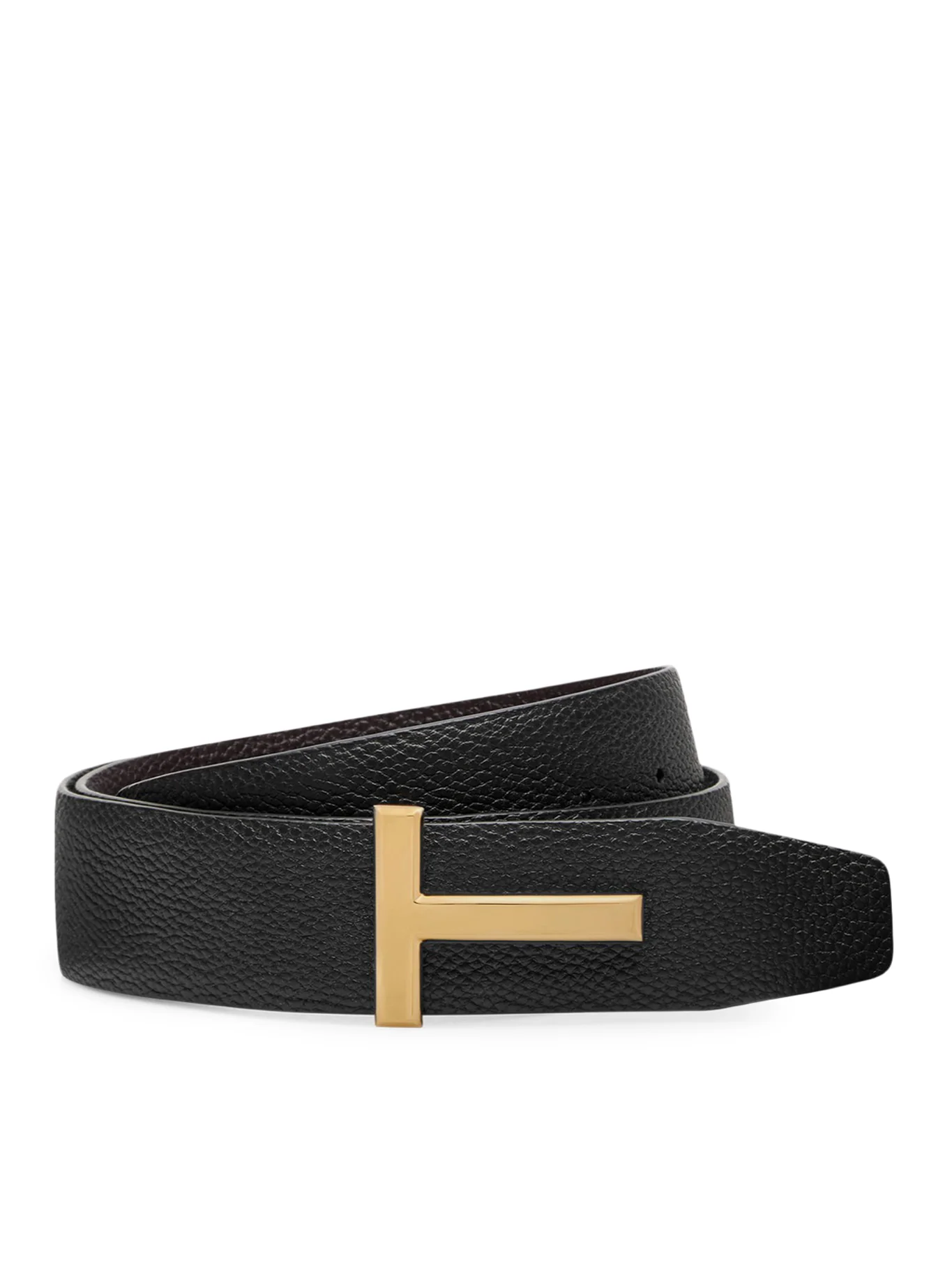 RIDGE T REVERSIBLE BELT IN HAMMERED LEATHER - Image 2