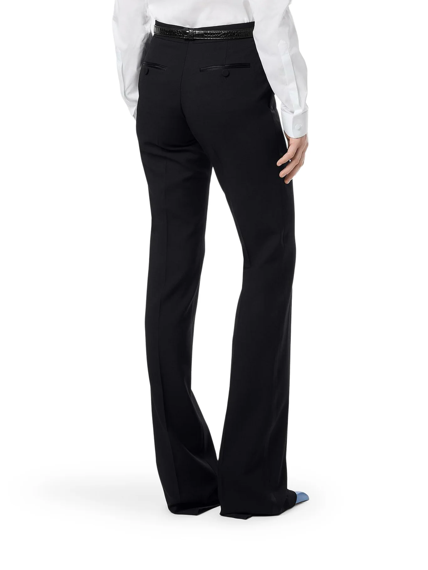 TWO-TONE TAILORED STRAIGHT TROUSERS - Image 4