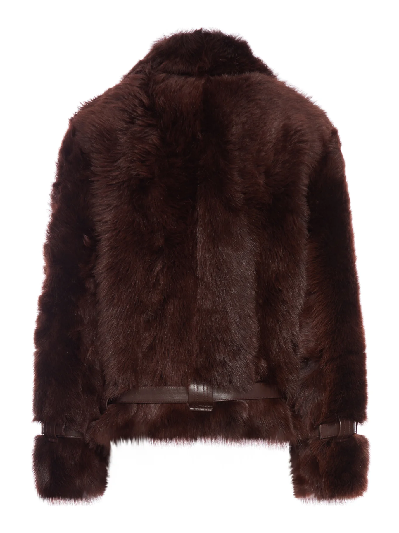 SHEARLING BLOUSON WITH SMOOTH LEATHER INSERTS - Image 2