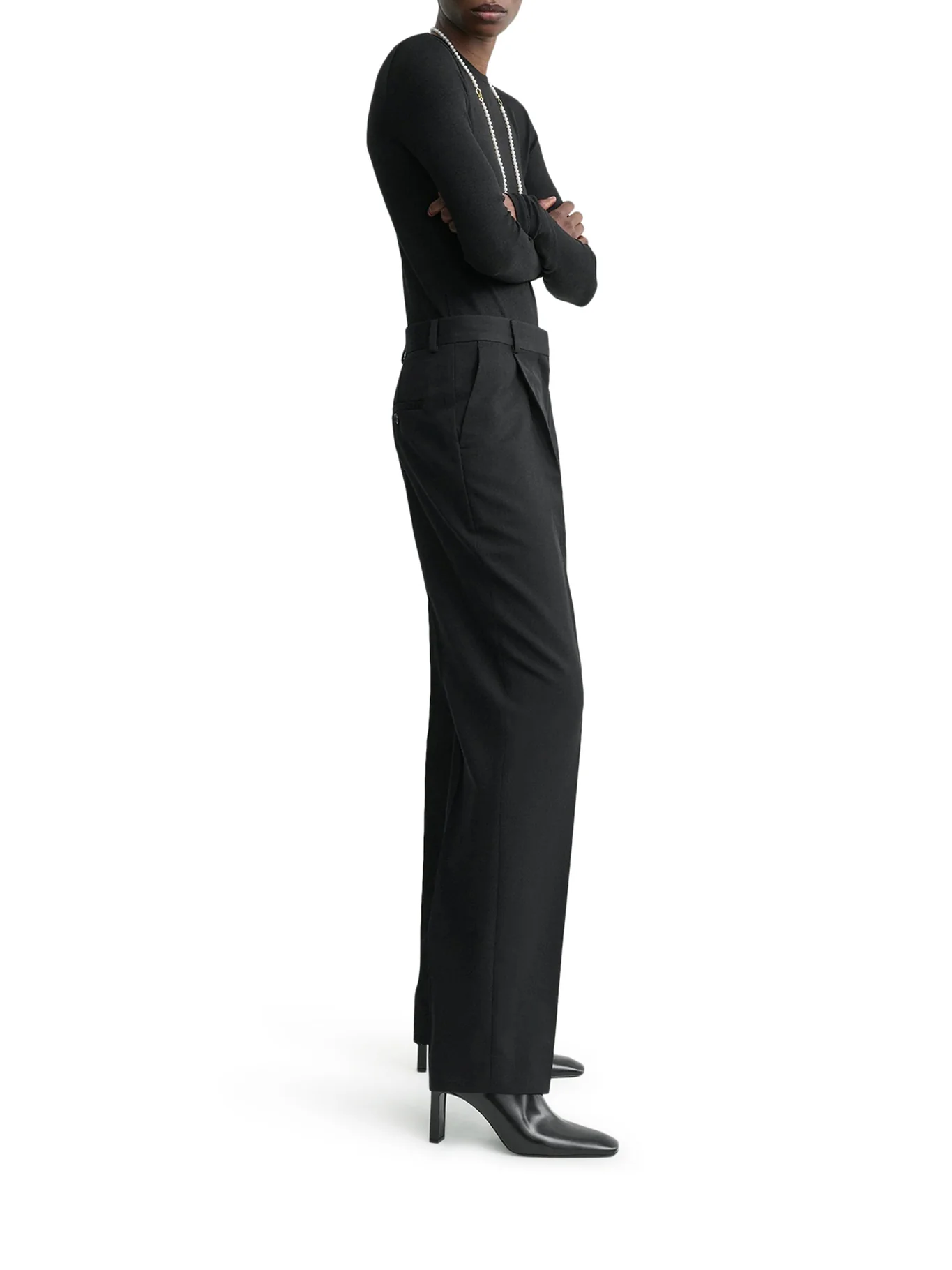 BLACK TAILORED TROUSERS - Image 4