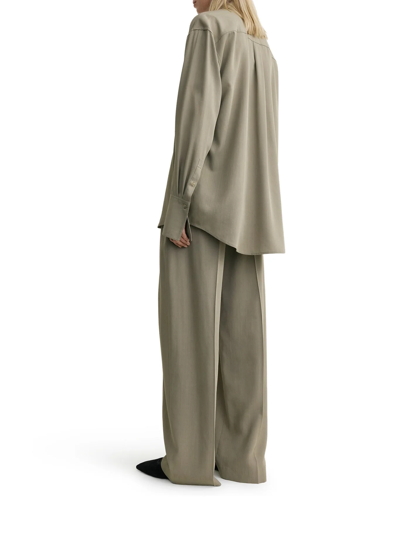 CLASSIC WOOL BLEND TUXEDO SHIRT - Image 4