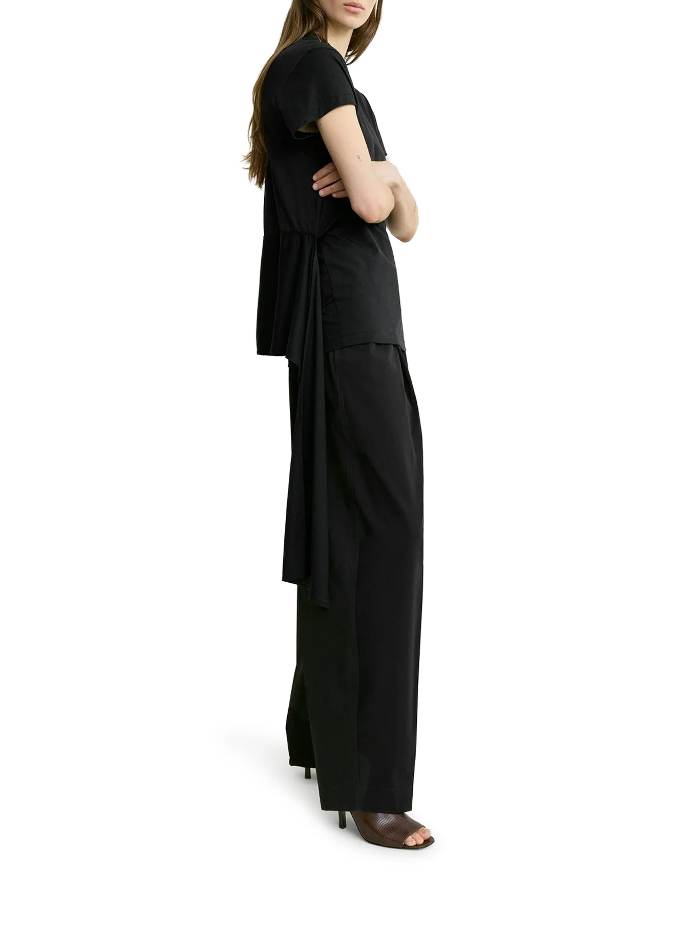 COTTON T-SHIRT WITH WAIST BELT - Image 4