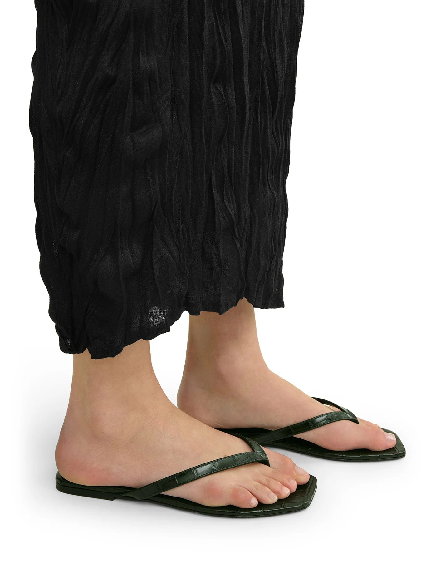 CROCO-EMBOSSED FLIP-FLOPS - Image 3