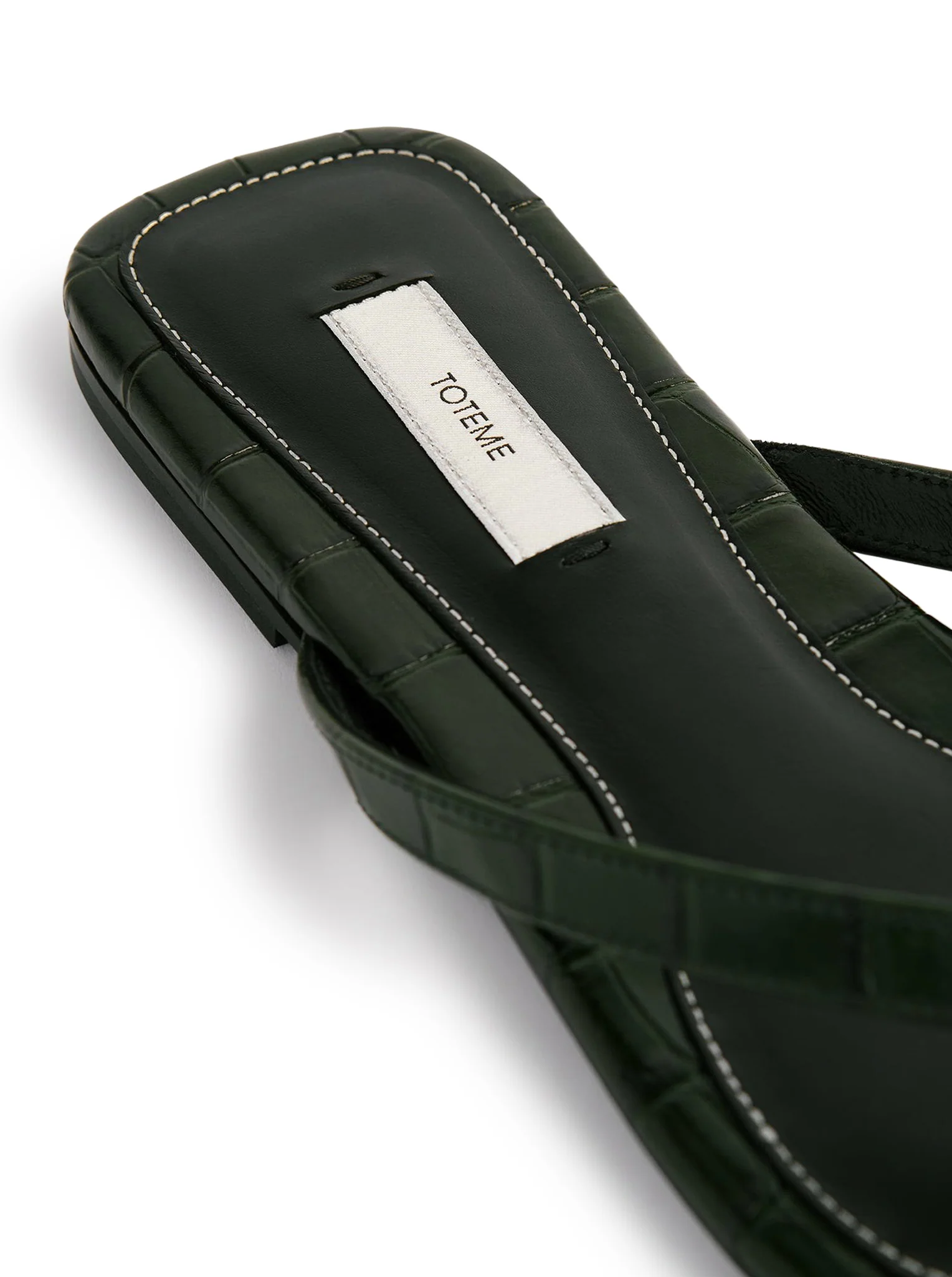 CROCO-EMBOSSED FLIP-FLOPS - Image 7