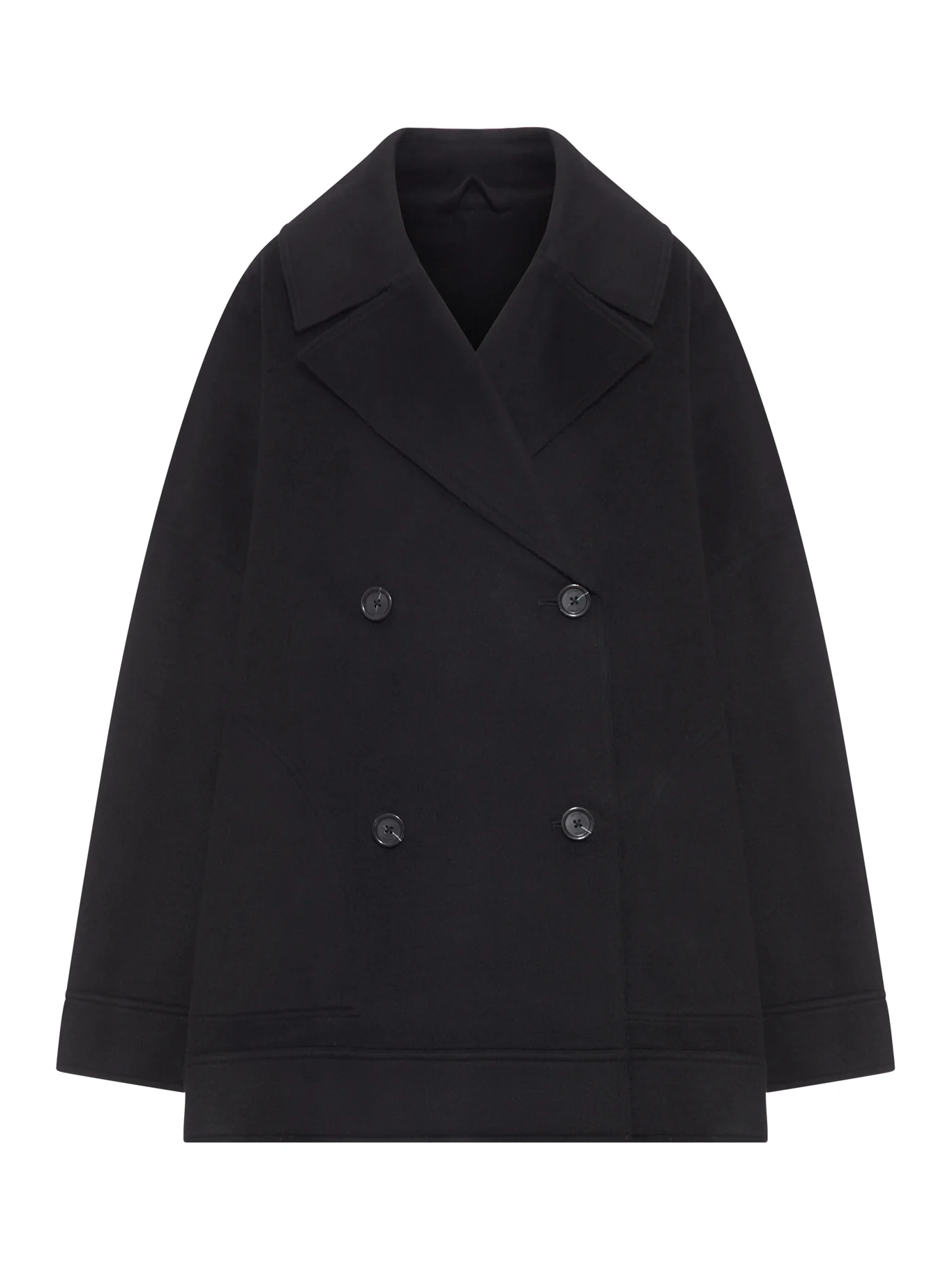 DOUBLE OVERSIZED WOOL BLEND JACKET