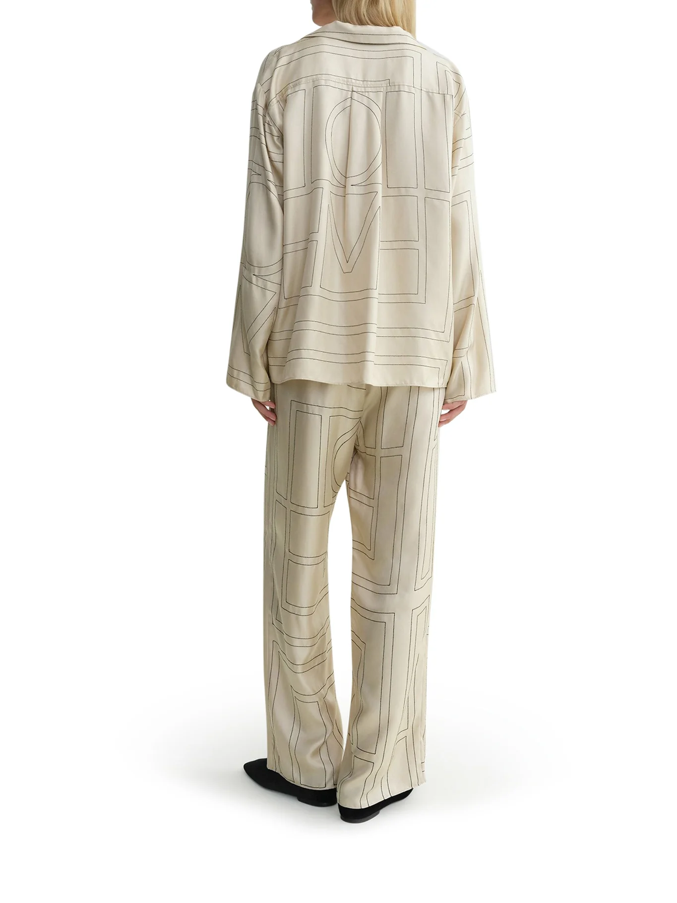 SILK SHIRT WITH MONOGRAM - Image 3