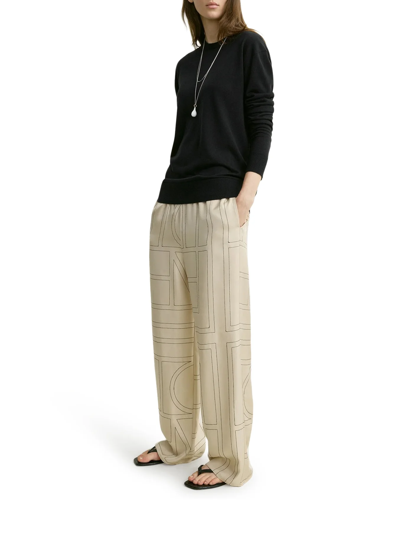 MONOGRAM SILK TROUSERS - Image 2