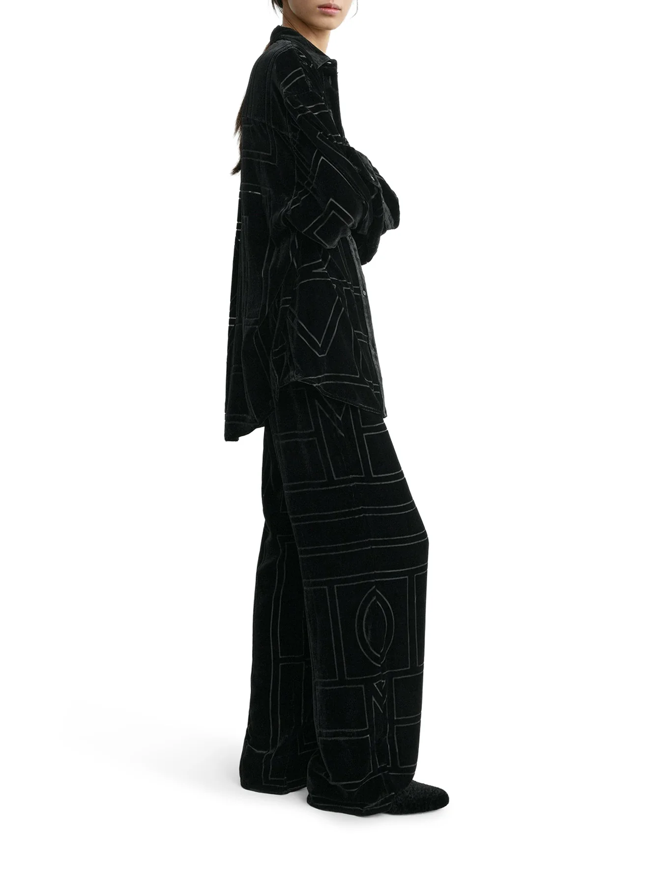 OVERSIZED DEVORÉ SHIRT - Image 5