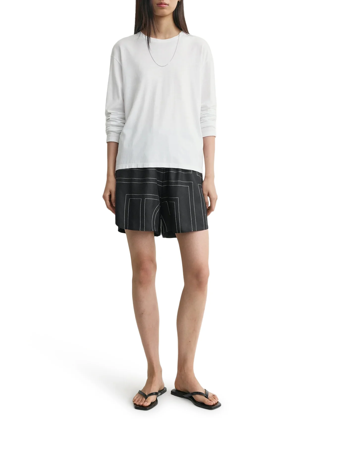 SHORTS MONOGRAM IN SETA - Image 2