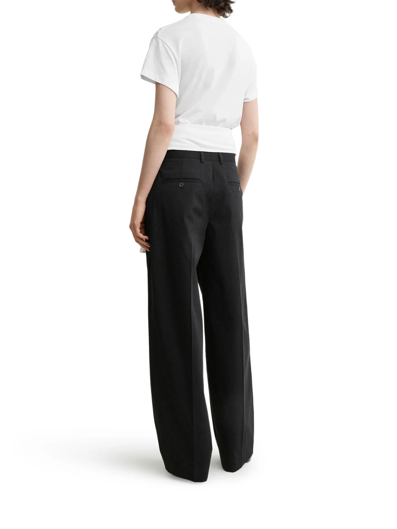 SINGLE-PLEATED COTTON TROUSERS - Image 4