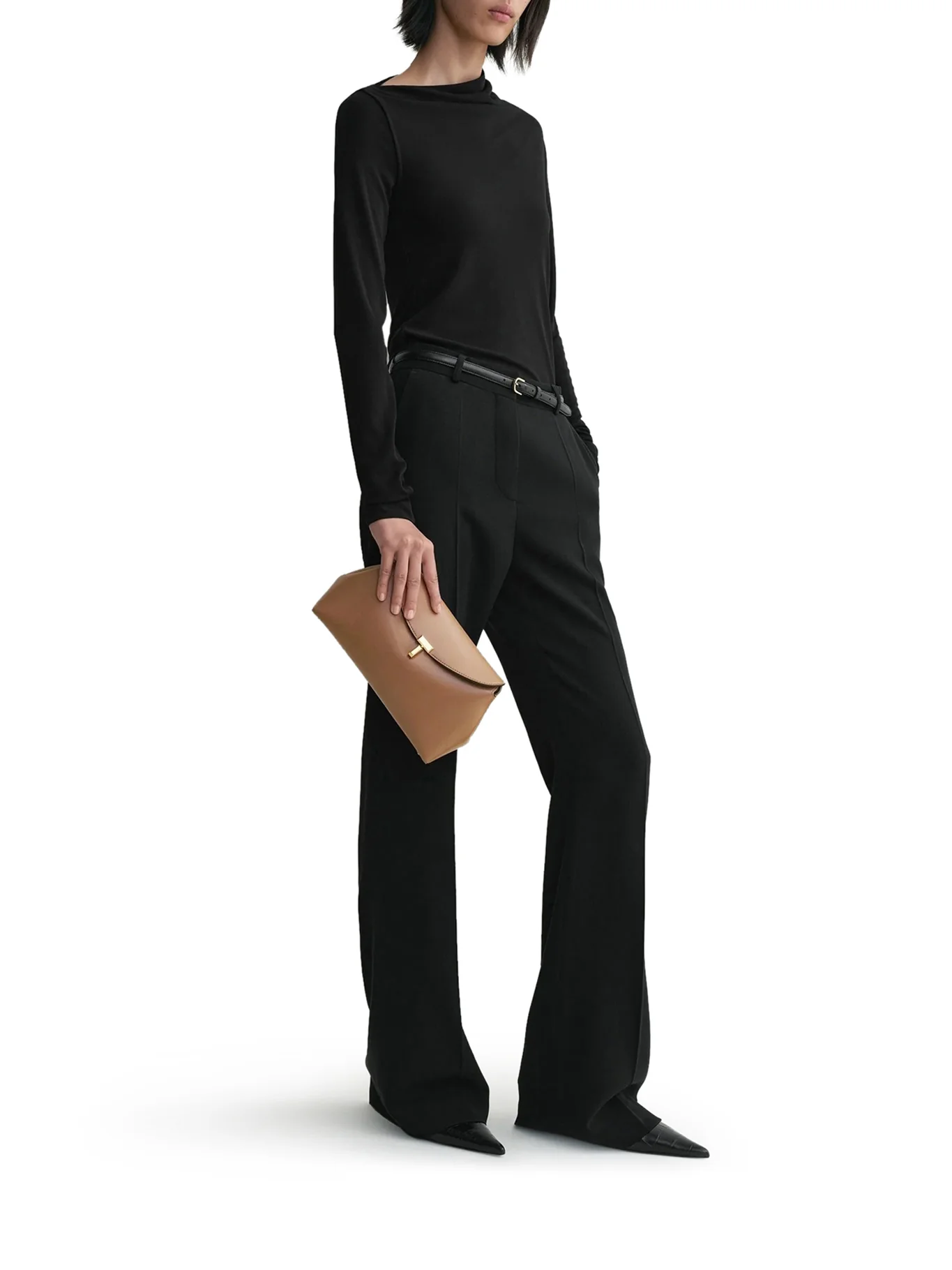T-LOCK LEATHER CLUTCH - Image 3