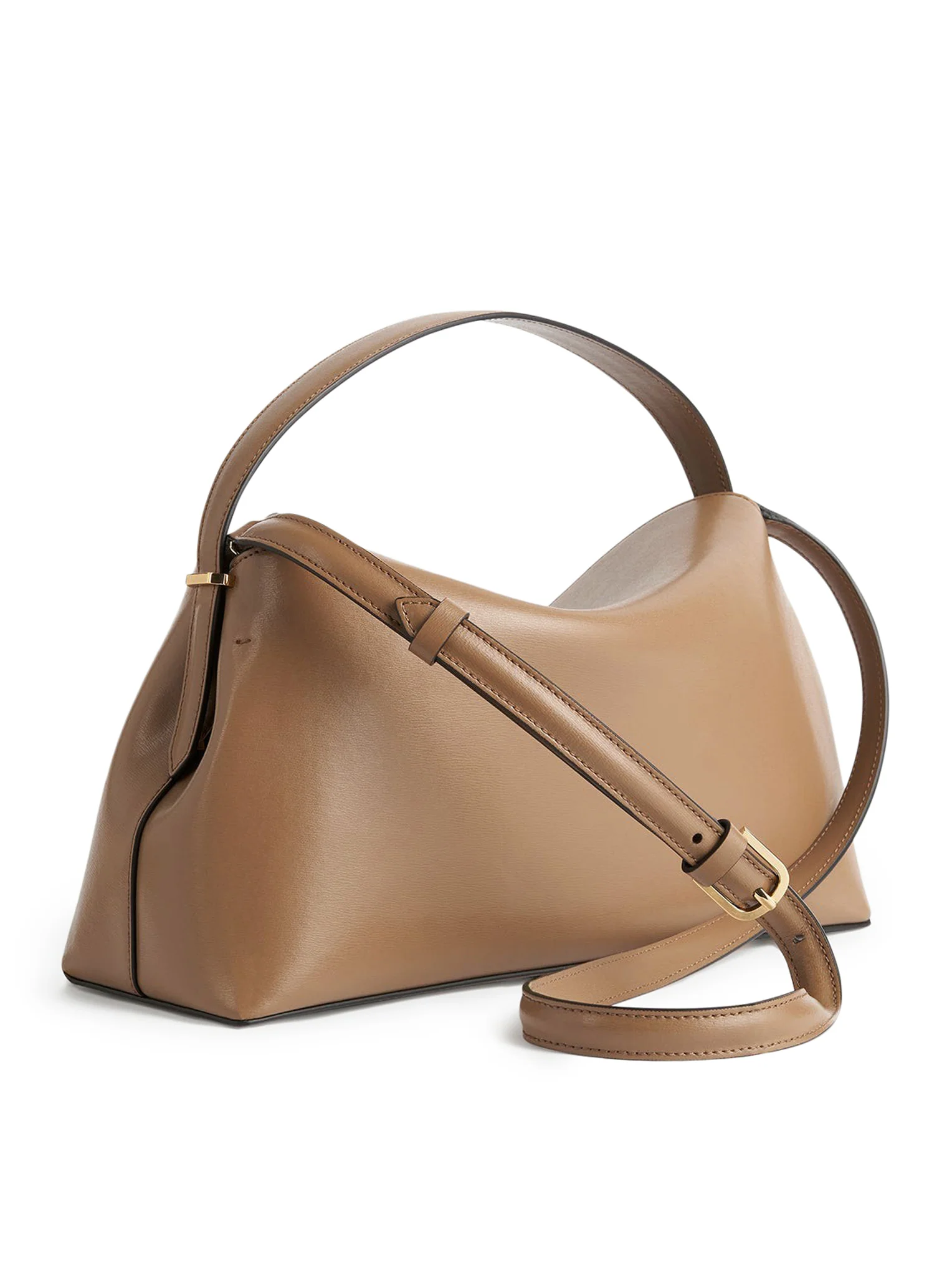 T-LOCK LEATHER TOP HANDLE CAMEL - Image 4