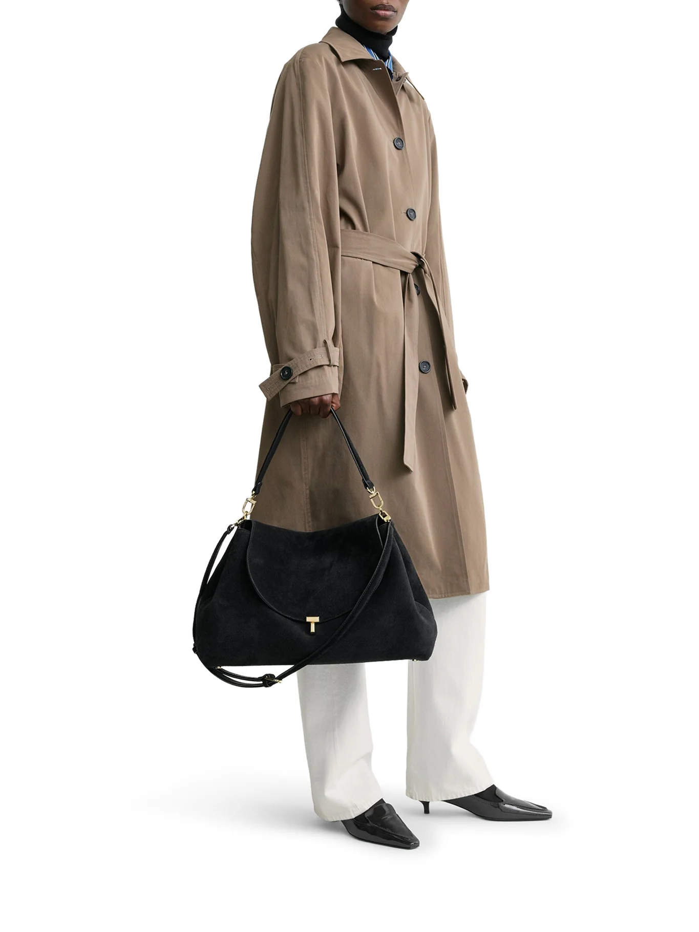 T-LOCK SUEDE BAG - Image 2