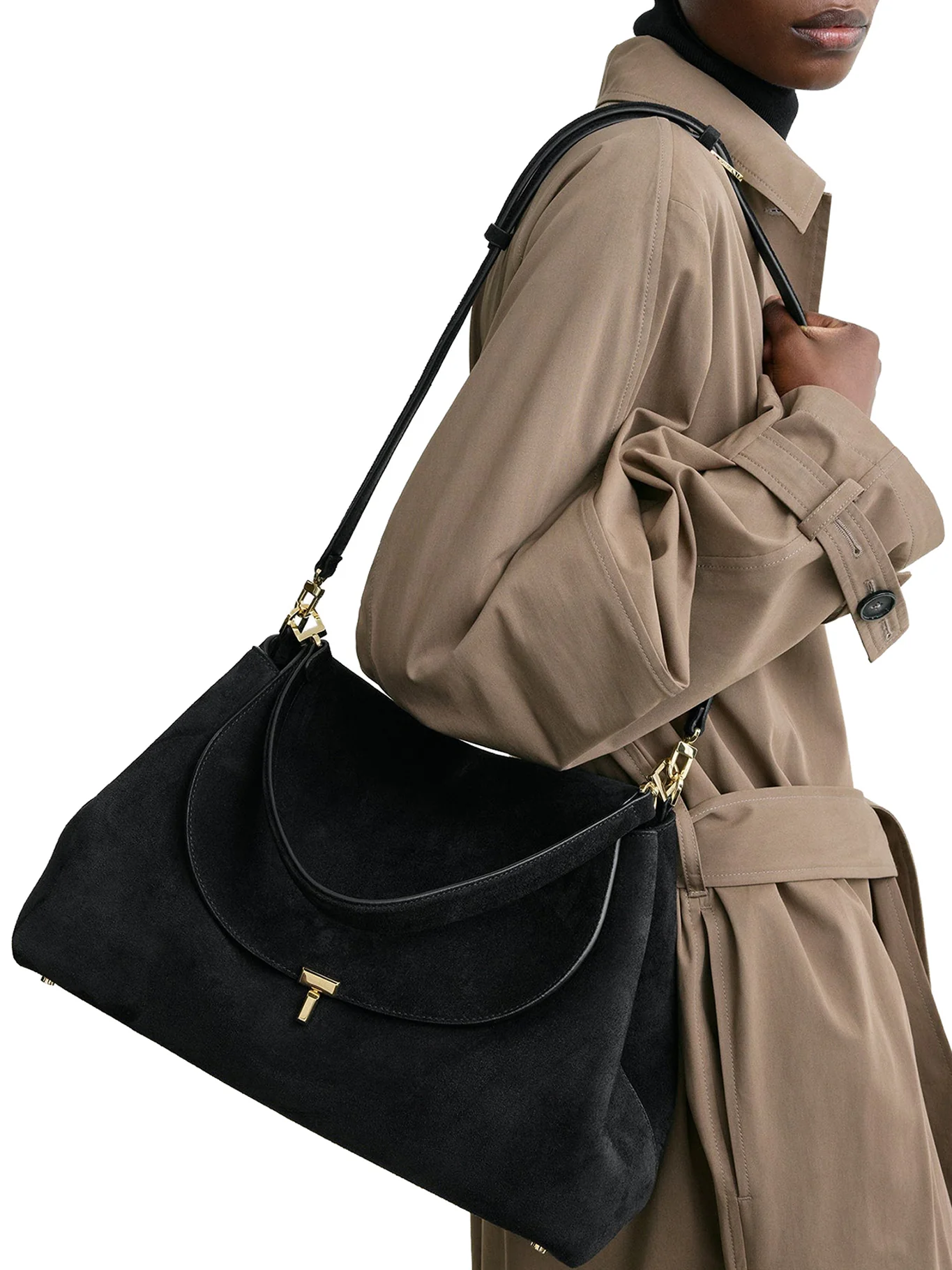 T-LOCK SUEDE BAG - Image 3