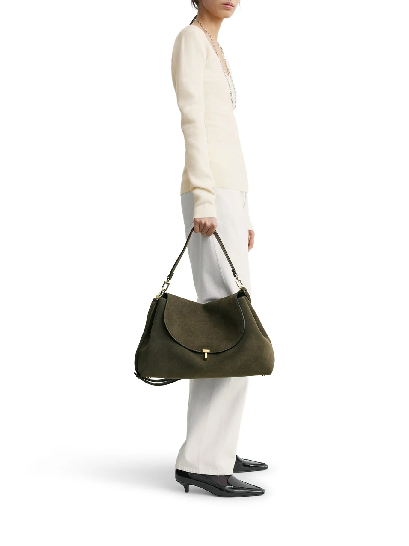 T-LOCK SUEDE BAG - Image 2