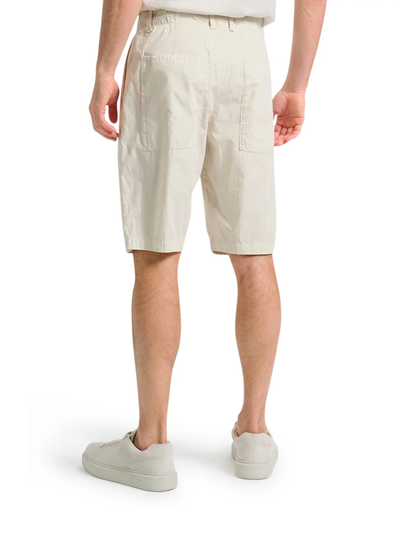 LIGHTWEIGHT COTTON BERMUDA SHORTS WITH DRAWSTRING - Image 4