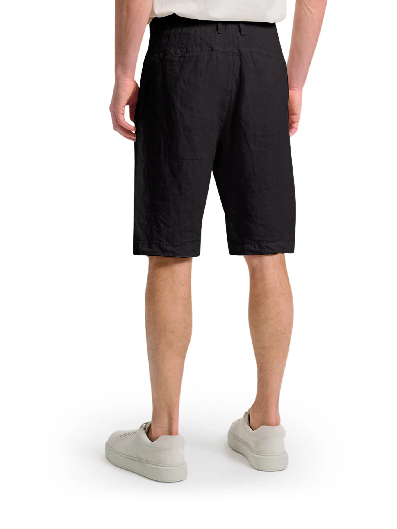 LINEN BERMUDA SHORTS WITH DRAWSTRING - Image 4
