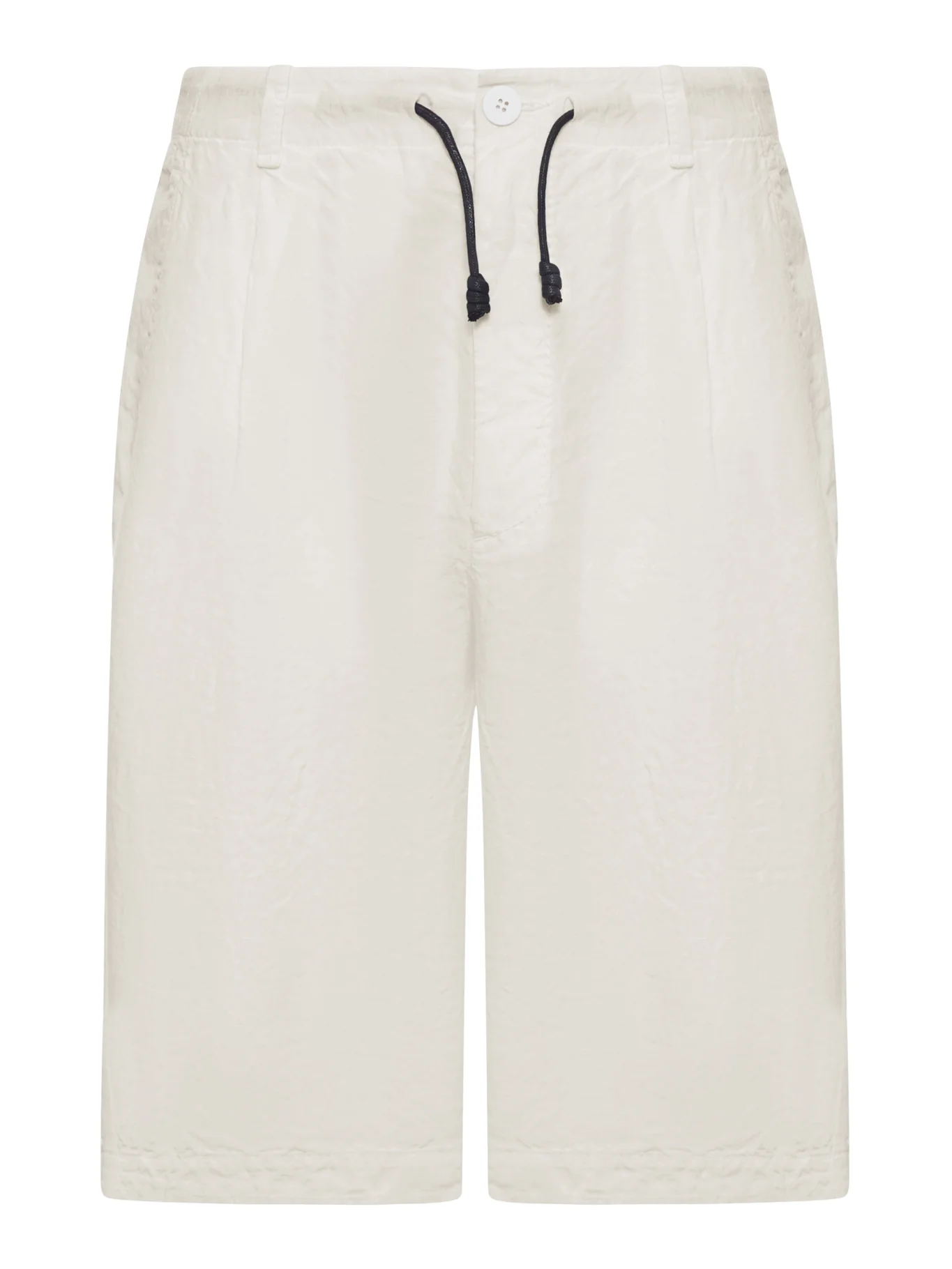 LINEN BERMUDA SHORTS WITH DRAWSTRING