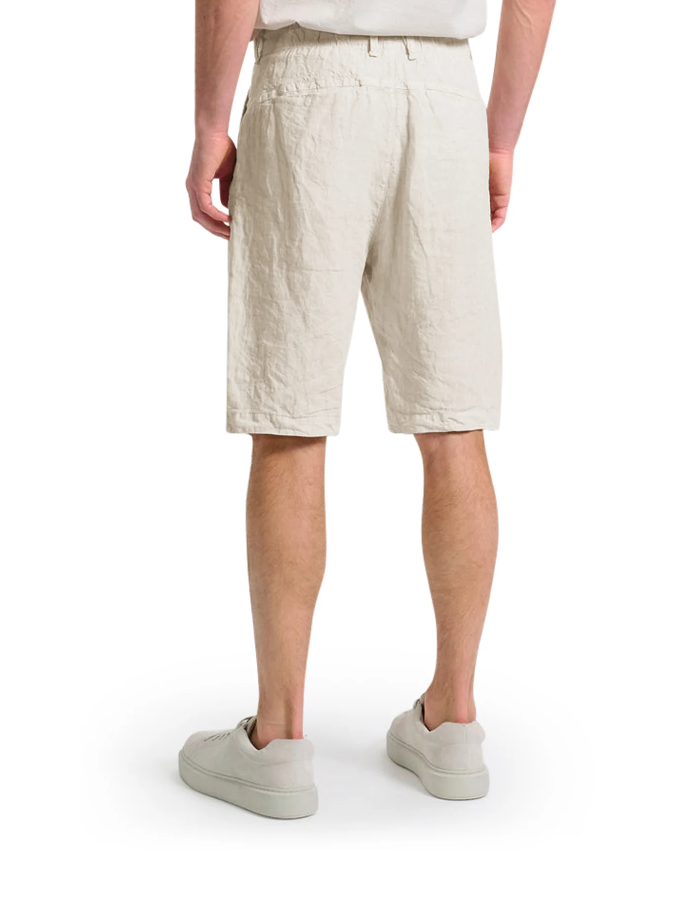 LINEN BERMUDA SHORTS WITH DRAWSTRING - Image 4