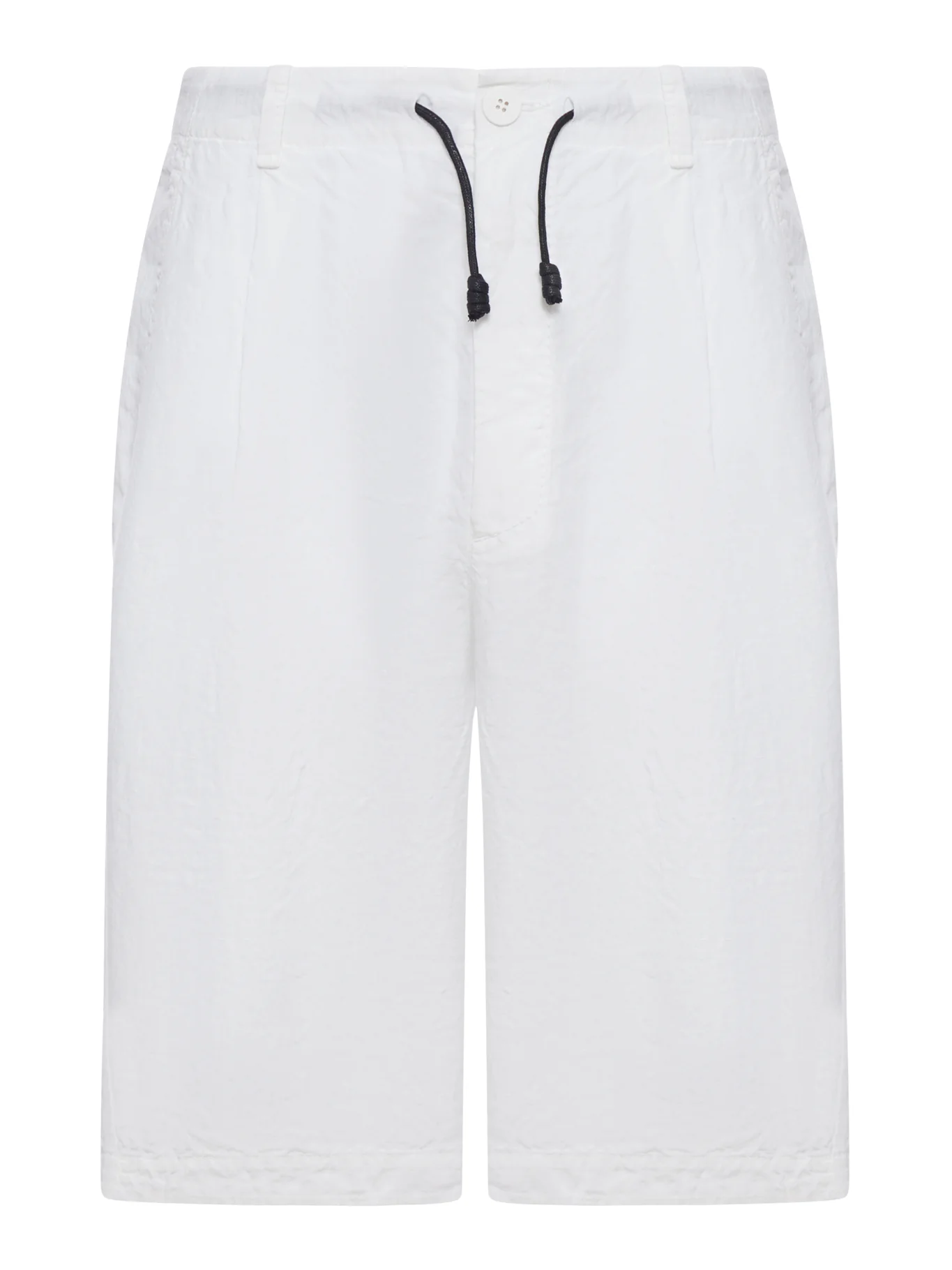LINEN BERMUDA SHORTS WITH DRAWSTRING