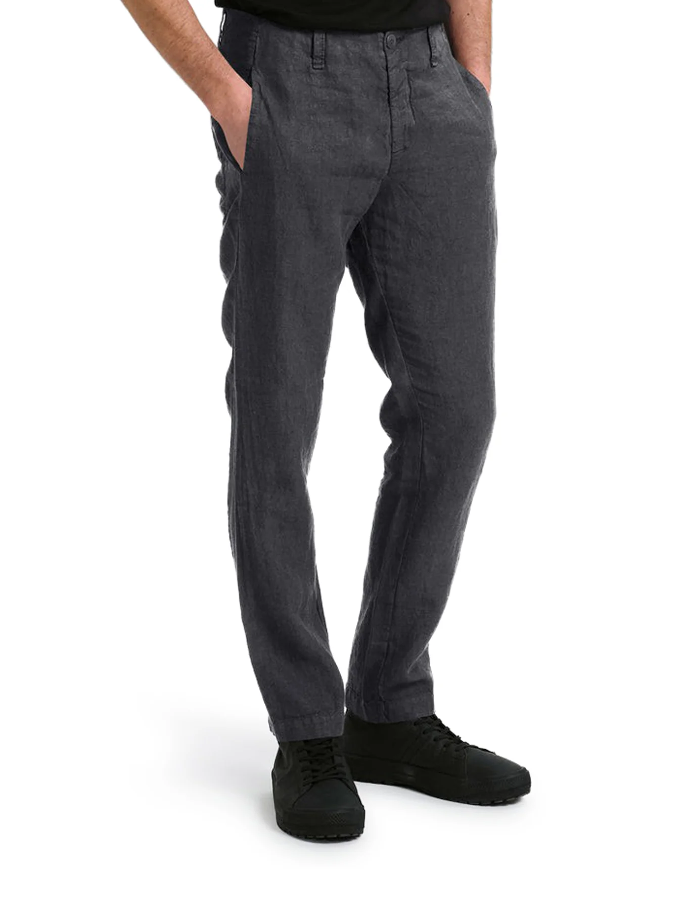 REGULAR-FIT LINEN TROUSERS - Image 3