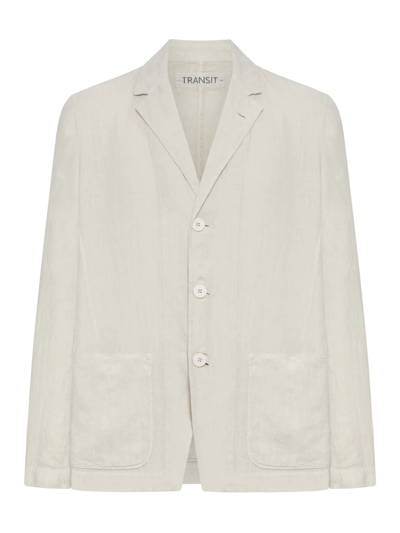 SINGLE-BREASTED TAILORED LINEN JACKET