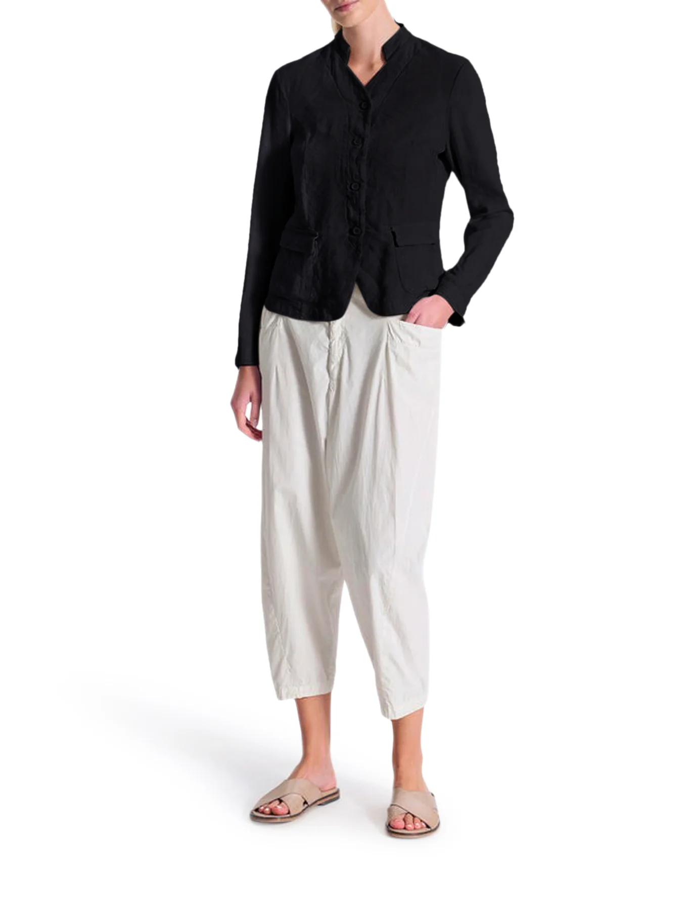 STRETCH LINEN BLEND JACKET - Image 2