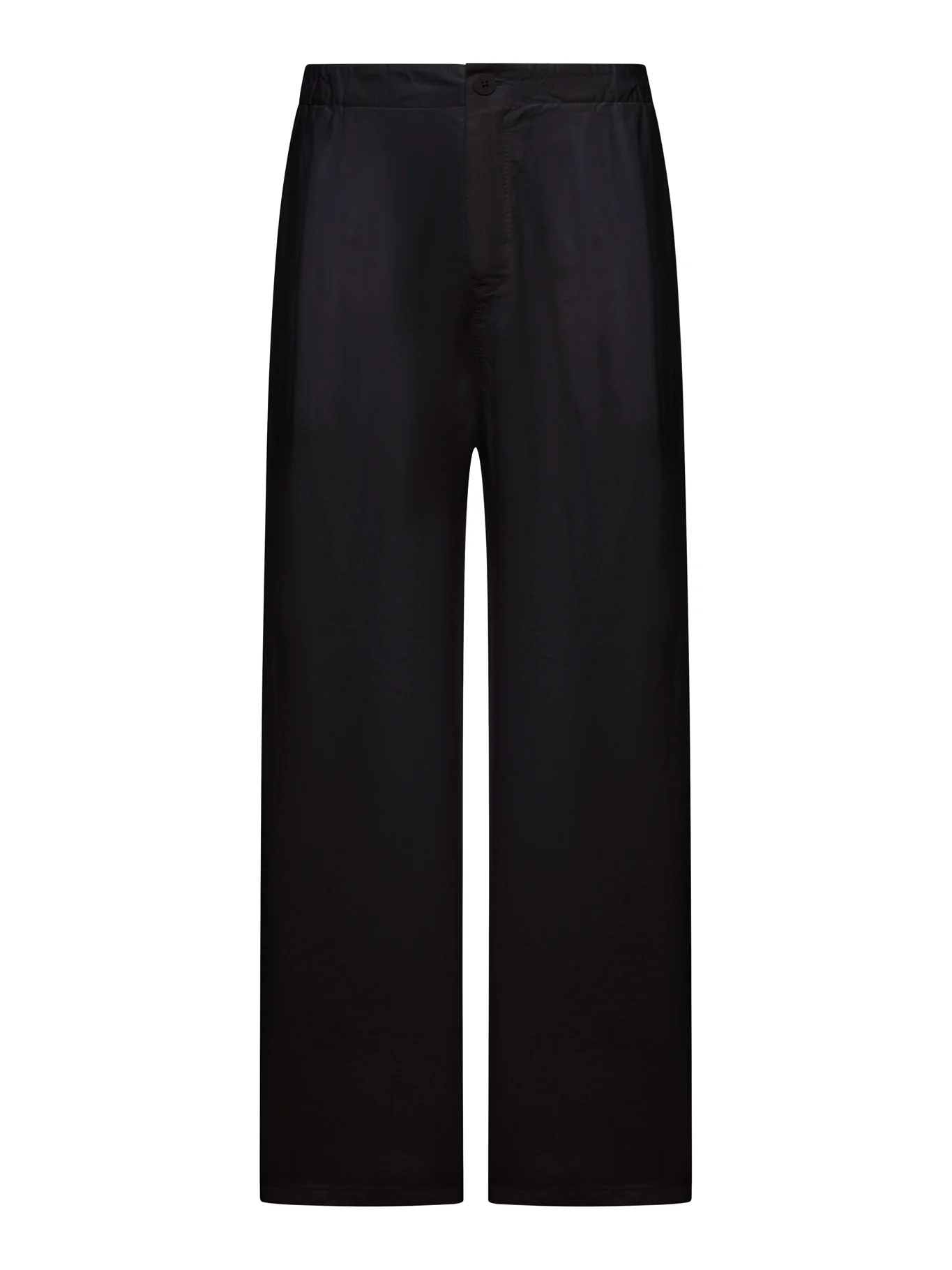 WIDE-LEG LINEN BLEND TROUSERS