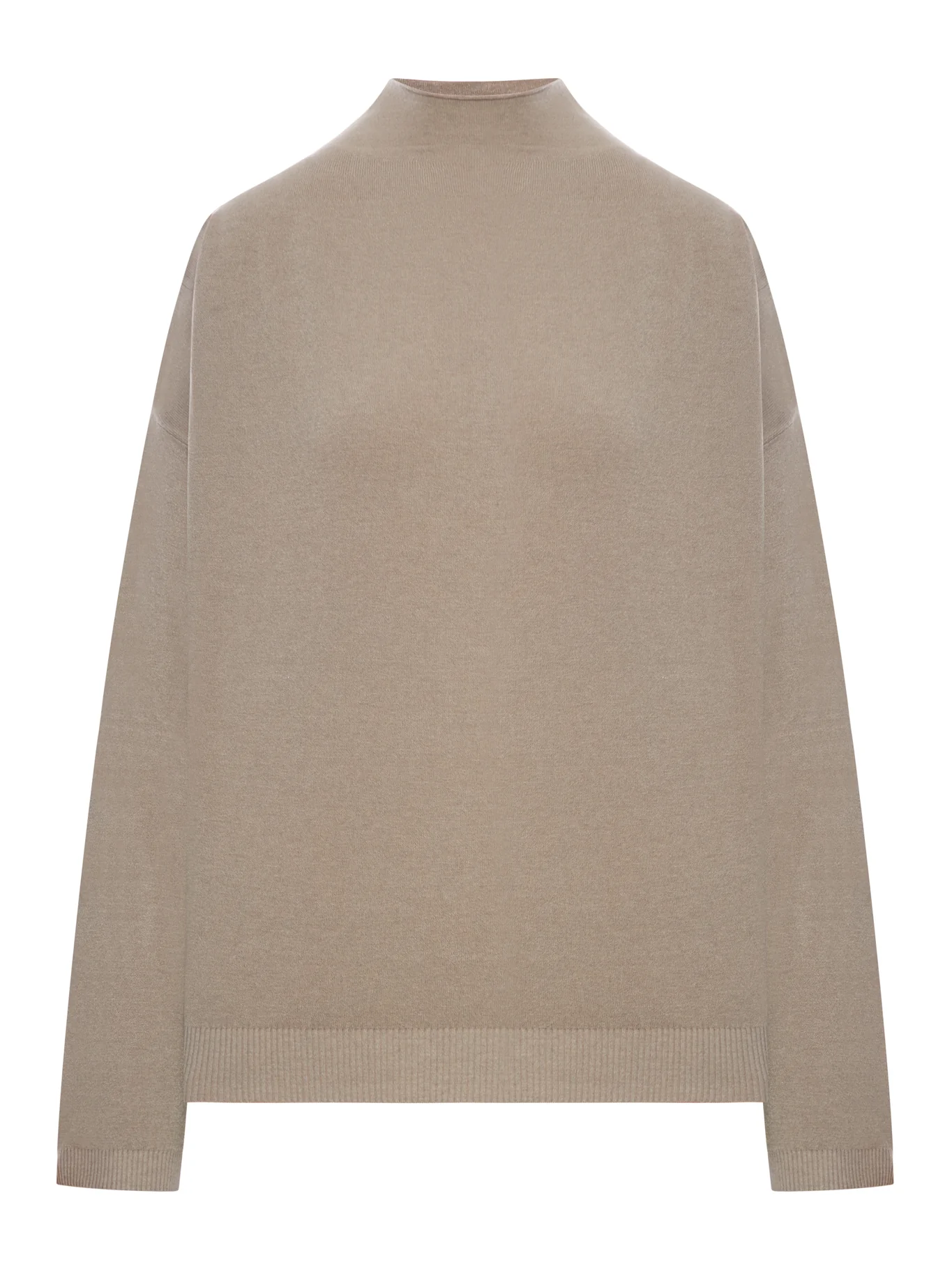 WOOL BLEND HIGH NECK SWEATER