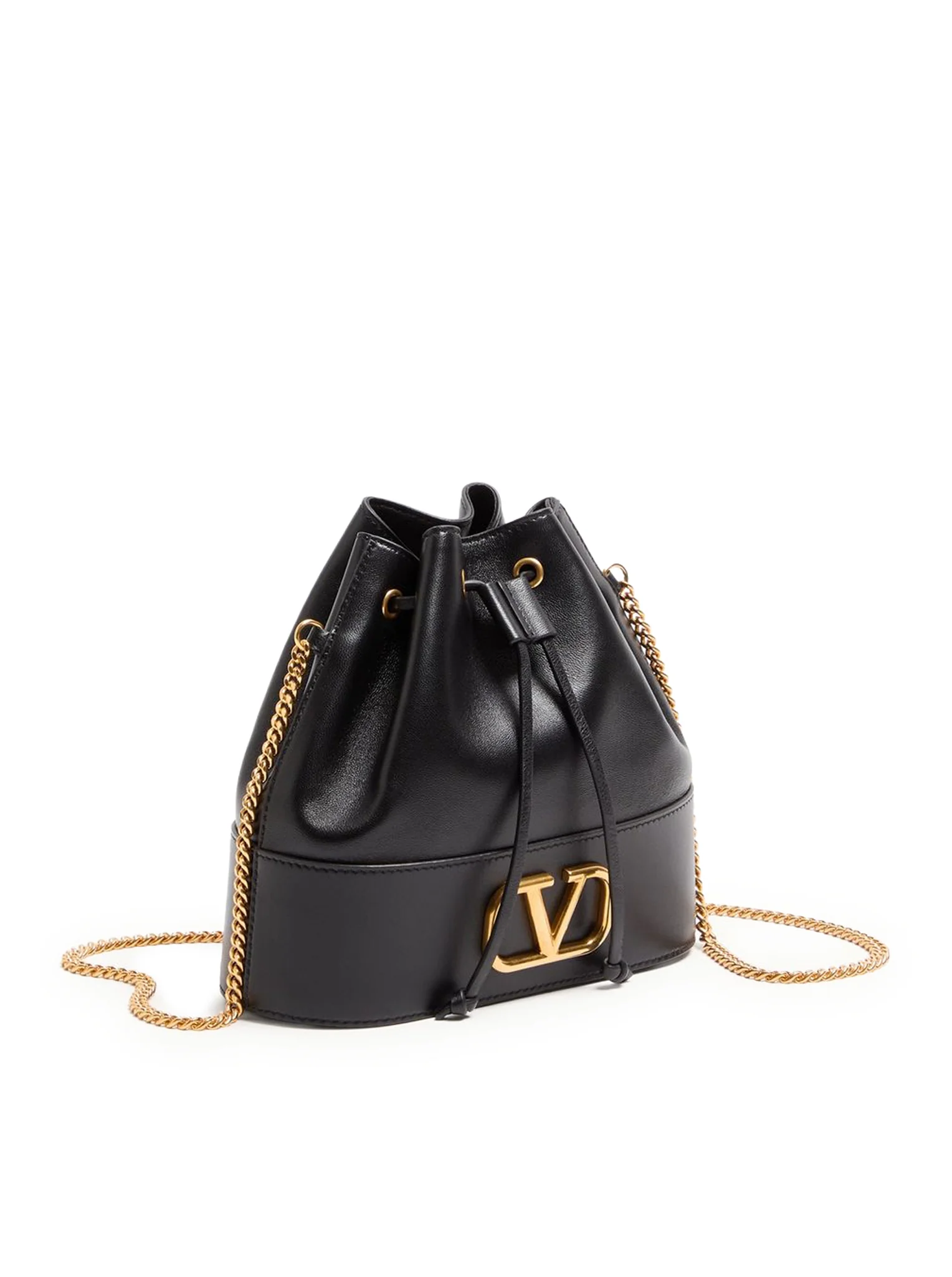 MINI BUCKET BAG WITH VLOGO SIGNATURE CHAIN IN NAPPA - Image 3