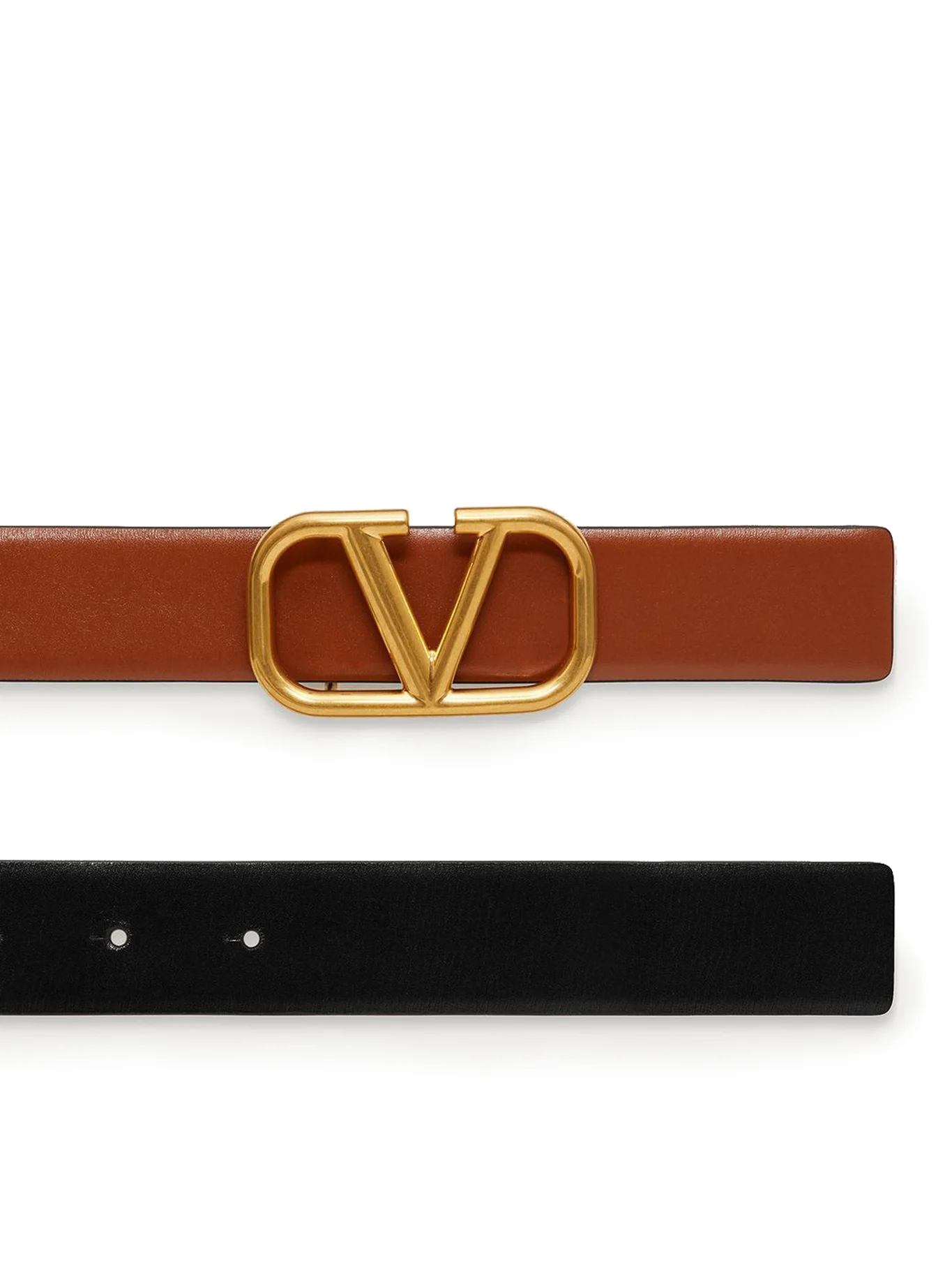 REVERSIBLE VLOGO SIGNATURE BELT IN POLISHED CALFSKIN 30 MM - Image 5